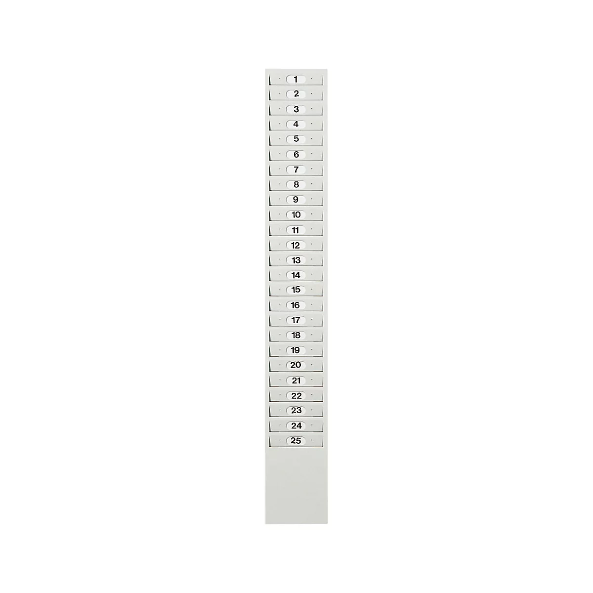 Kartenkasten für 25 kodierte od. doppelseitige Karten