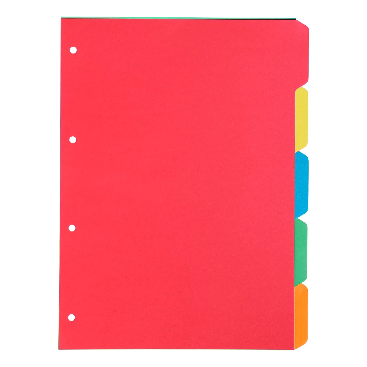 Kartonregister Schäfer Shop Select, 1er Pack, 4-fach Lochung, 160 g/qm Recyclingkarton, 5-teilig