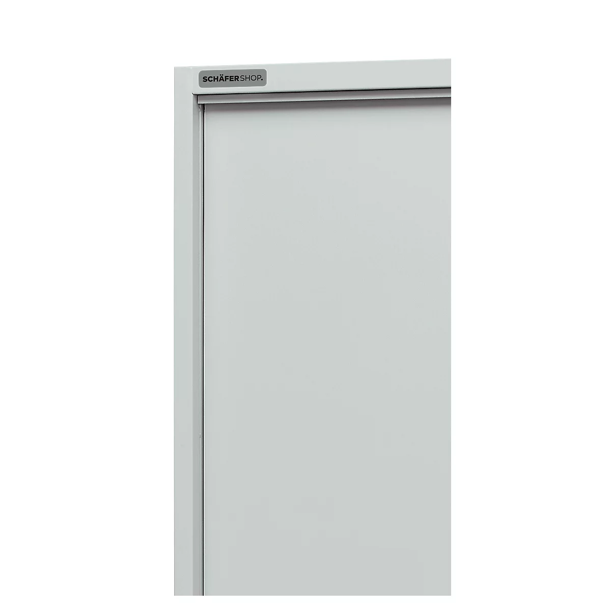 Kast, schuifdeuren, B 1200 x D 400 x H 1950 mm, lichtgrijs