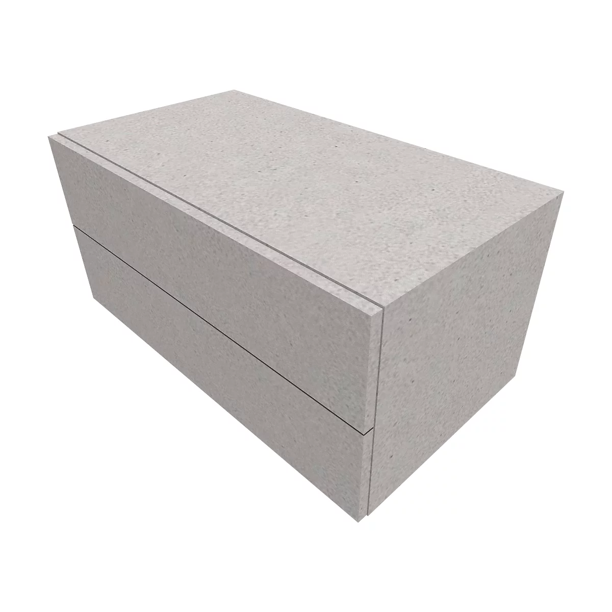 Kast SOLUS PLAY, 2 schuifladen, B 800 x D 440 x D 374 mm, ceramic grey
