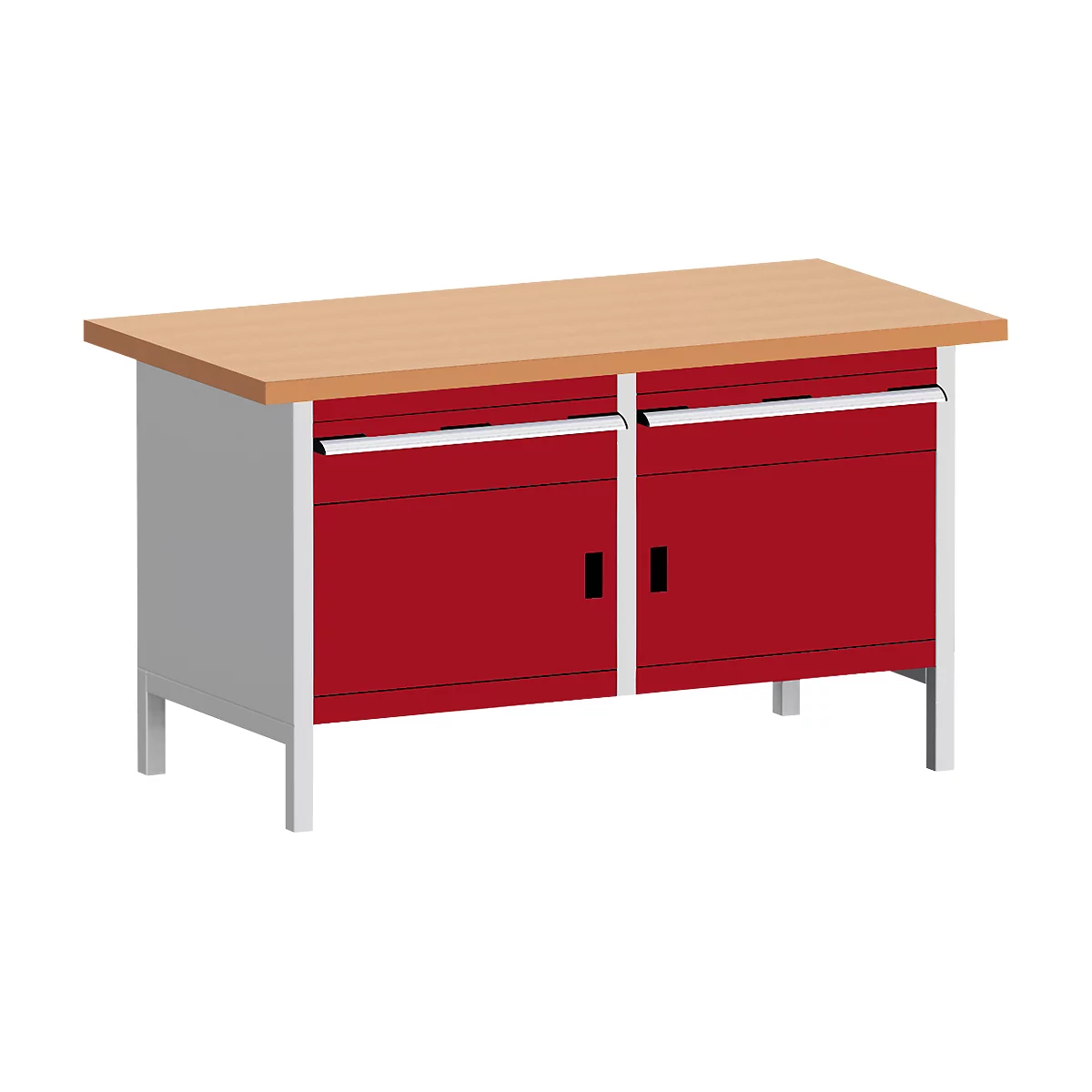 Kastenwerkbank KW-1578-2.4, purpurrot