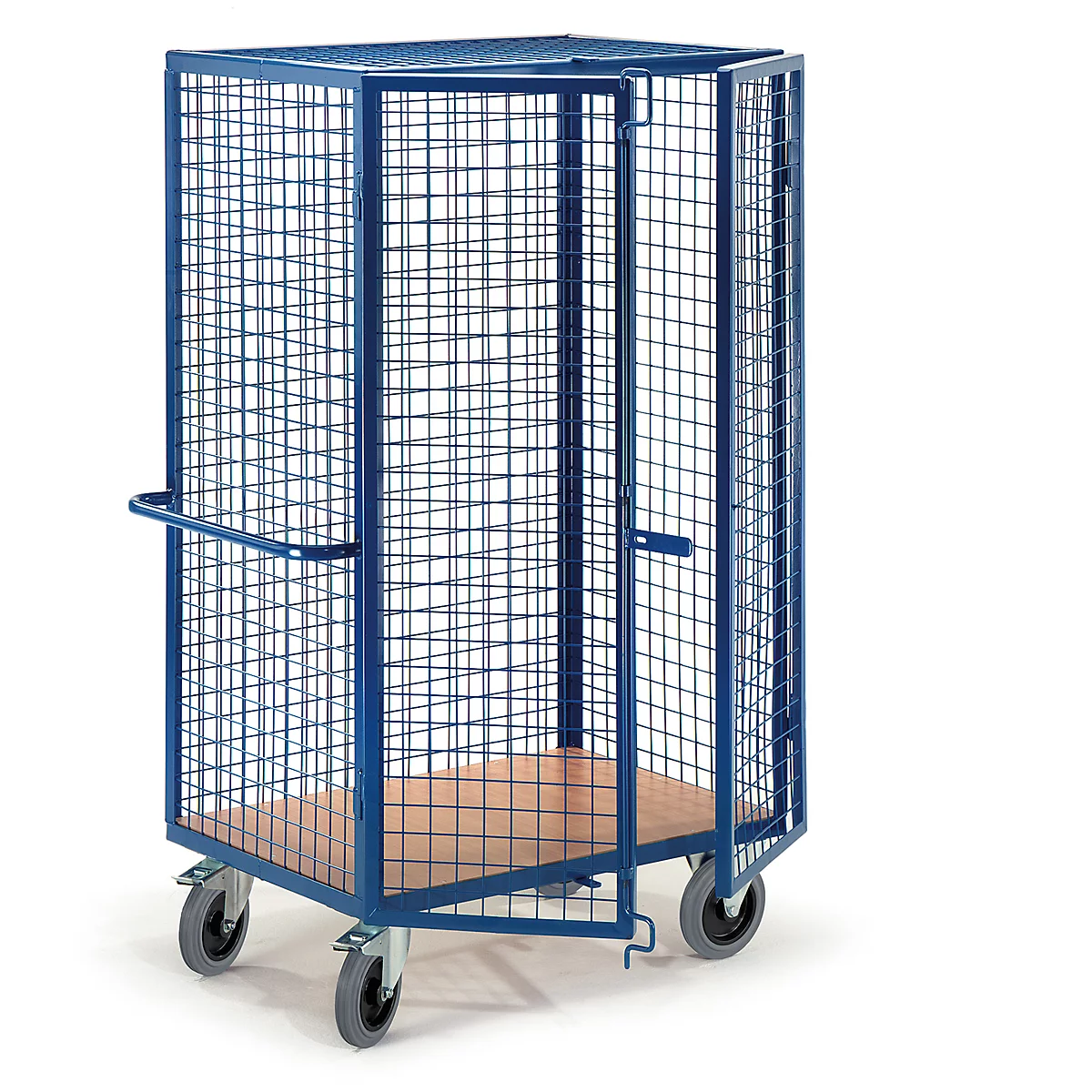 Kastwagen met roosterwanden en stangslot, L 1215 x B 800 mm