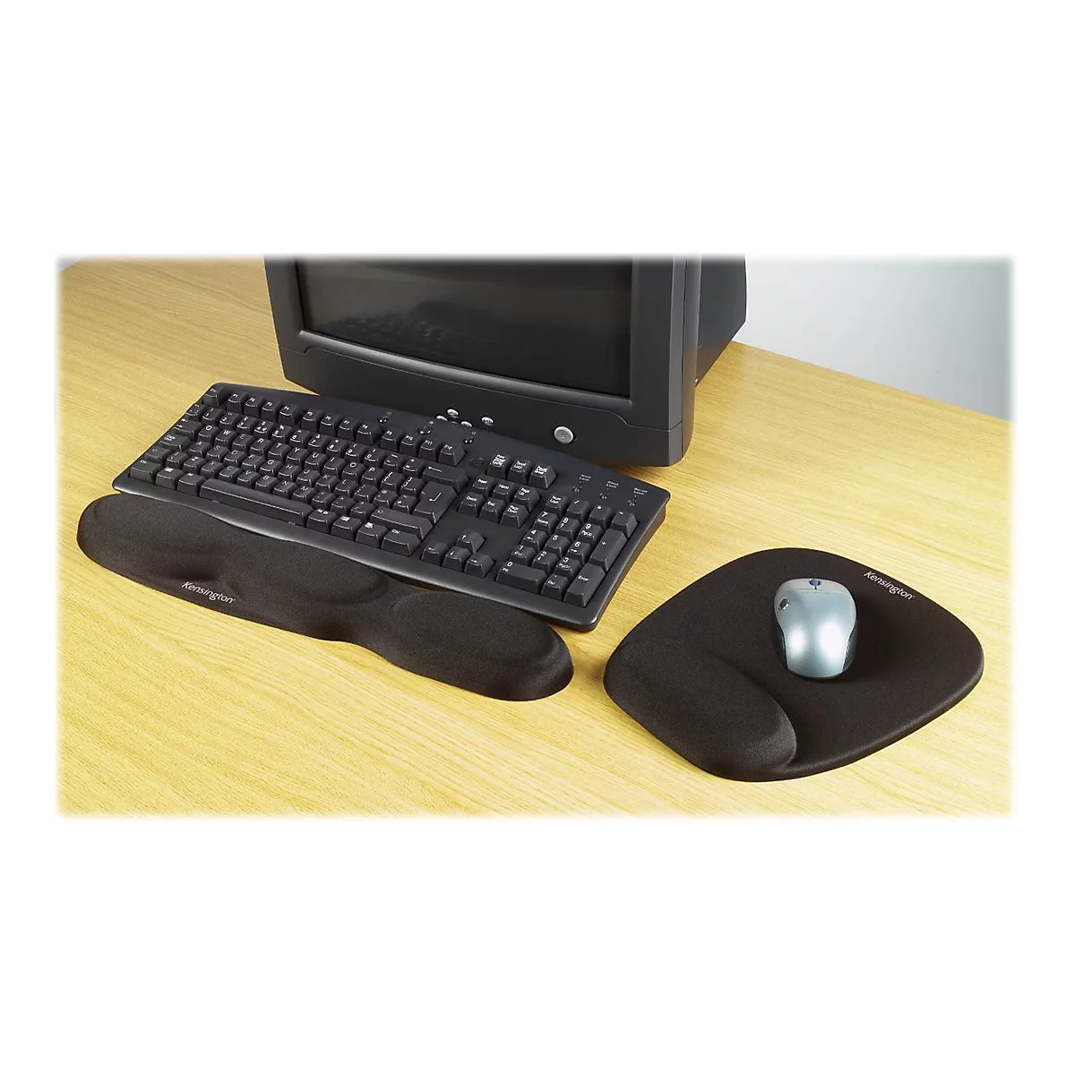 Kensington Foam Mouse Wristrest - Mauspad mit Handgelenkpolsterkissen - Schwarz