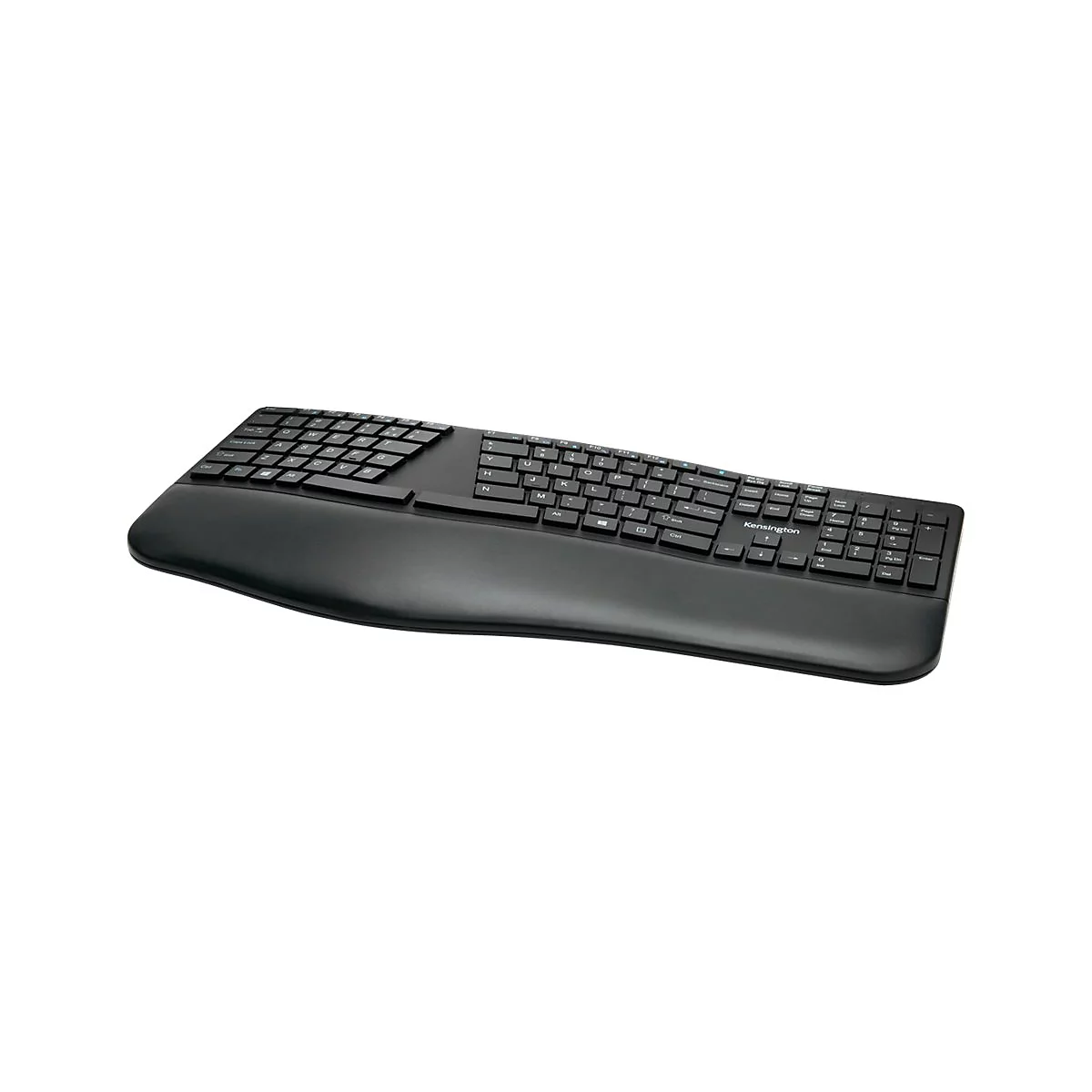 Kensington Pro Fit Ergo Wireless Keyboard - Tastatur - kabellos - 2.4 GHz, Bluetooth 4.2 - GB - Schwarz