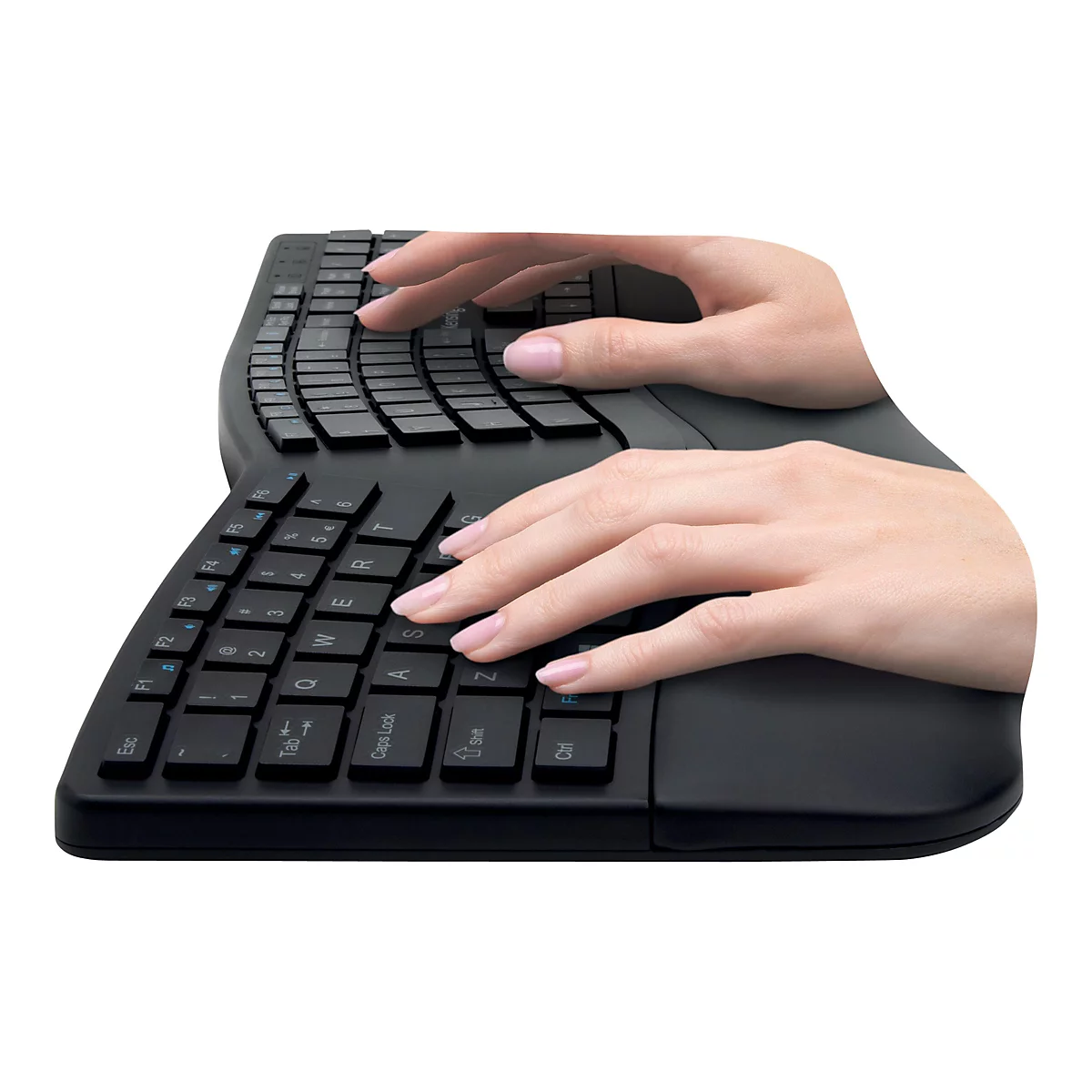 Kensington Pro Fit Ergo Wireless Keyboard - Tastatur - USA - Schwarz