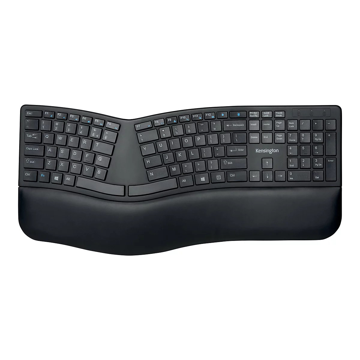 Kensington Pro Fit Ergo Wireless Keyboard - Tastatur - USA - Schwarz