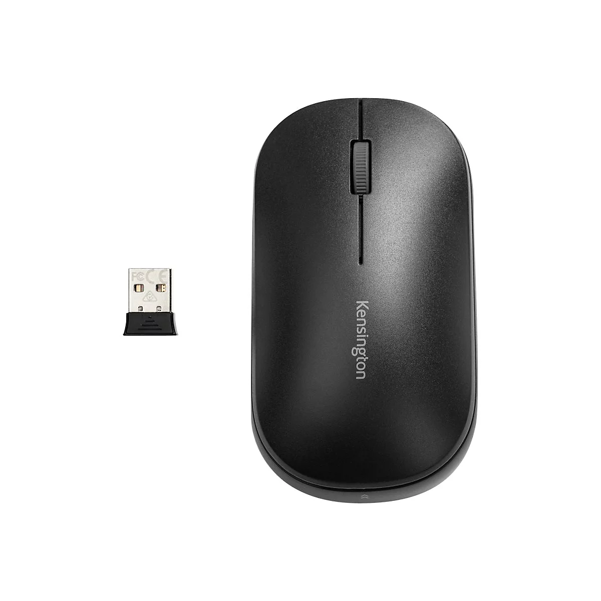 Kensington SureTrack Dual Wireless Mouse - Maus - 2.4 GHz, Bluetooth 3.0, Bluetooth 5.0 LE - Schwarz