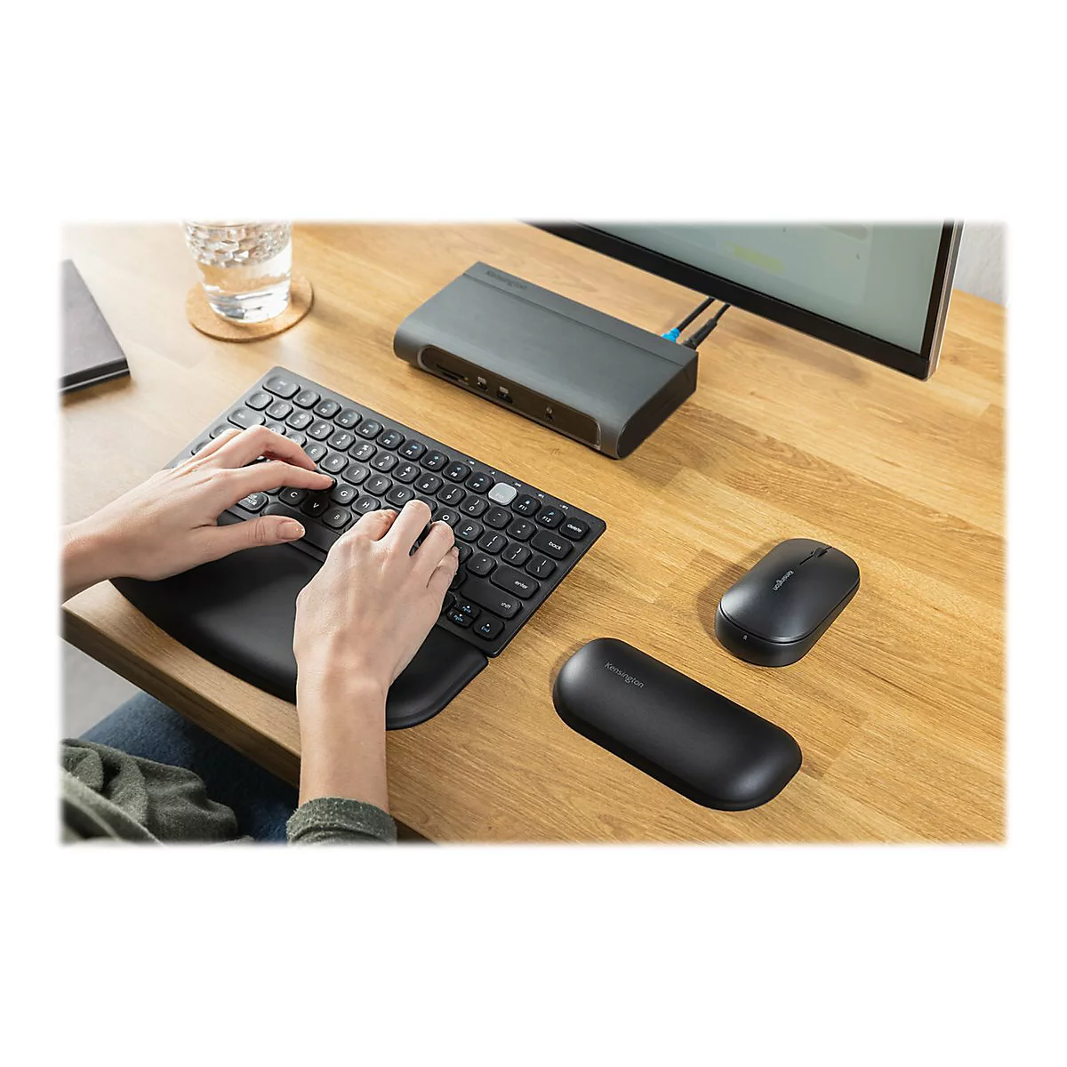 Kensington SureTrack Dual Wireless Mouse - Maus - 2.4 GHz, Bluetooth 3.0, Bluetooth 5.0 LE - Schwarz