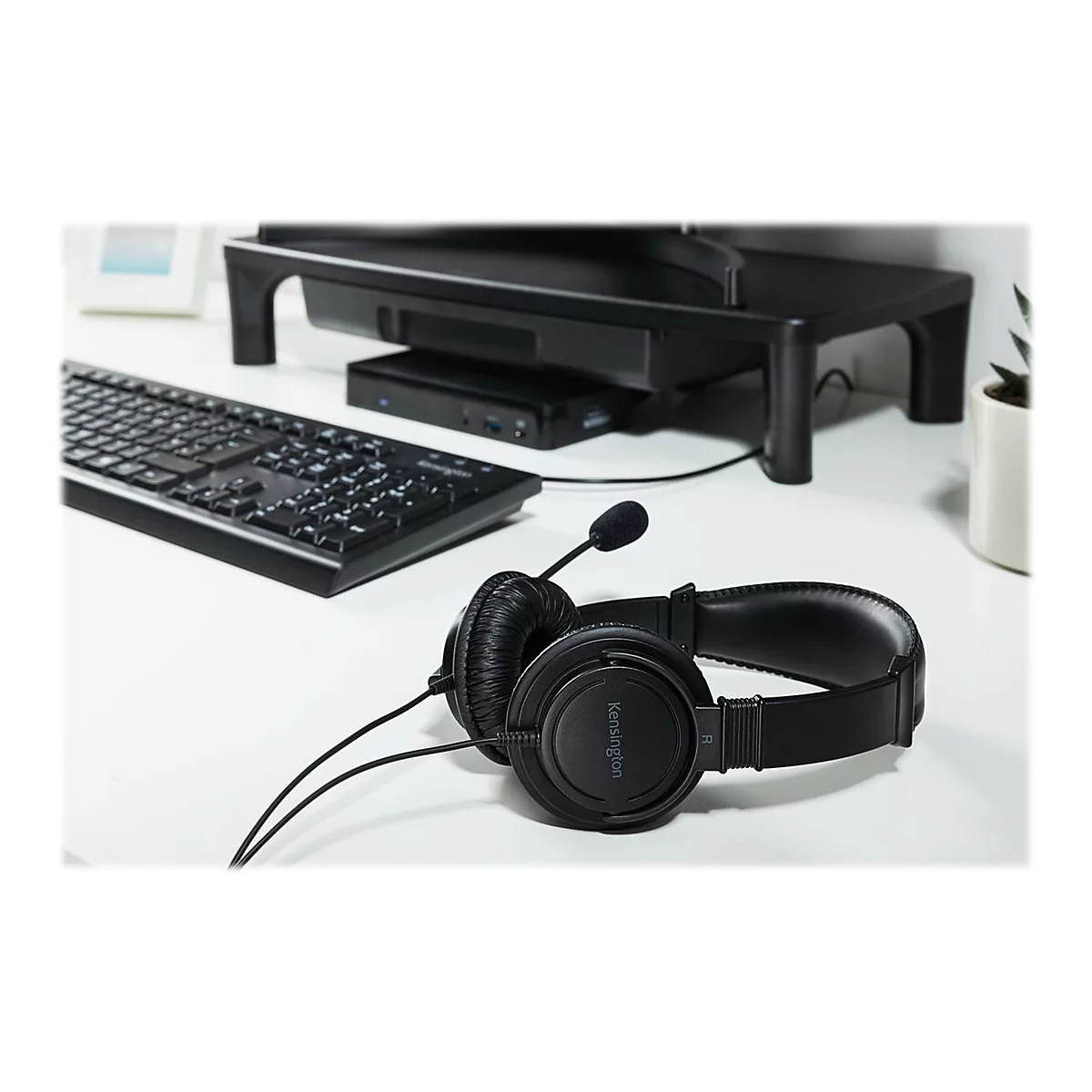 Kensington USB Hi-Fi Headphones with Mic - micro-casque