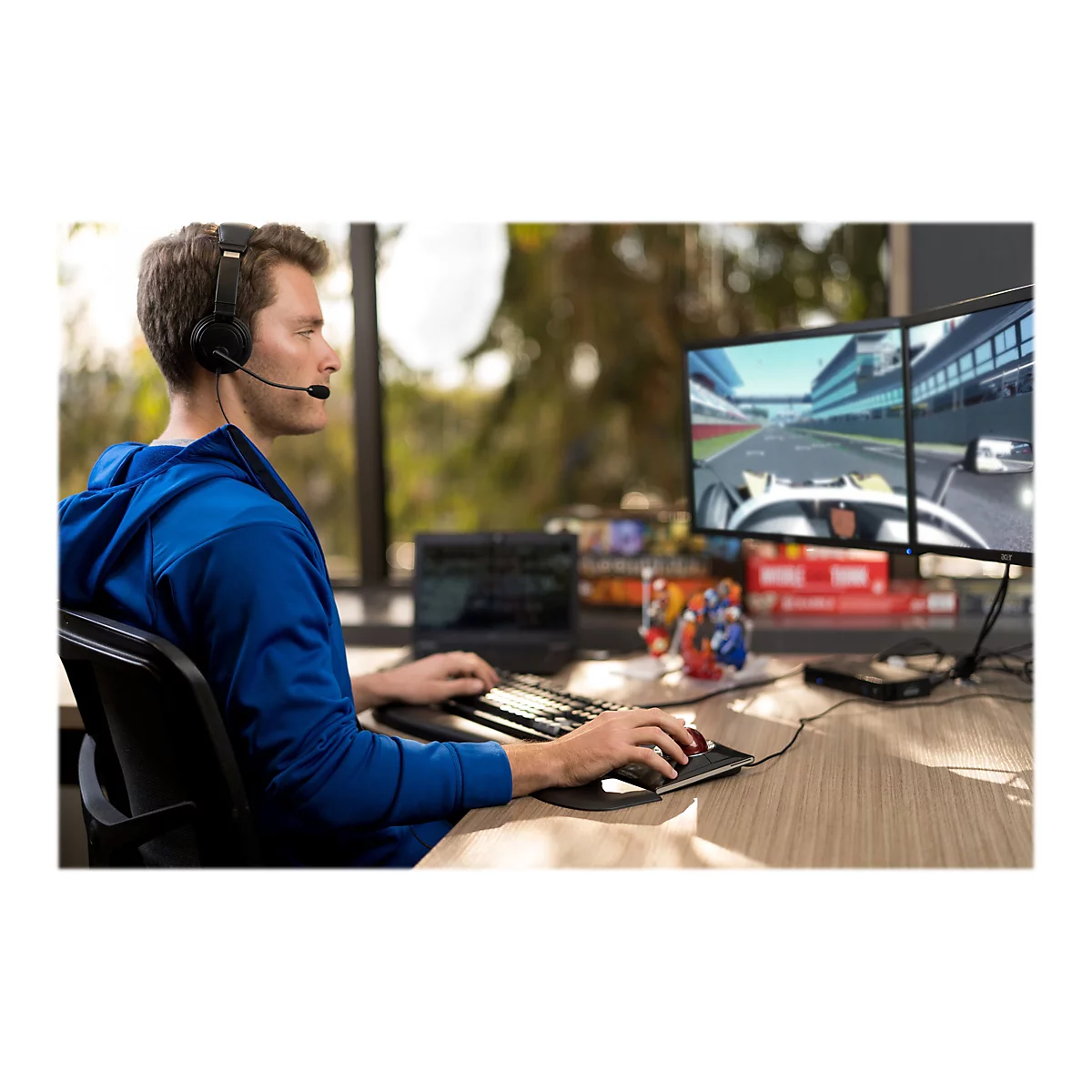 Kensington USB Hi-Fi Headphones with Mic - micro-casque
