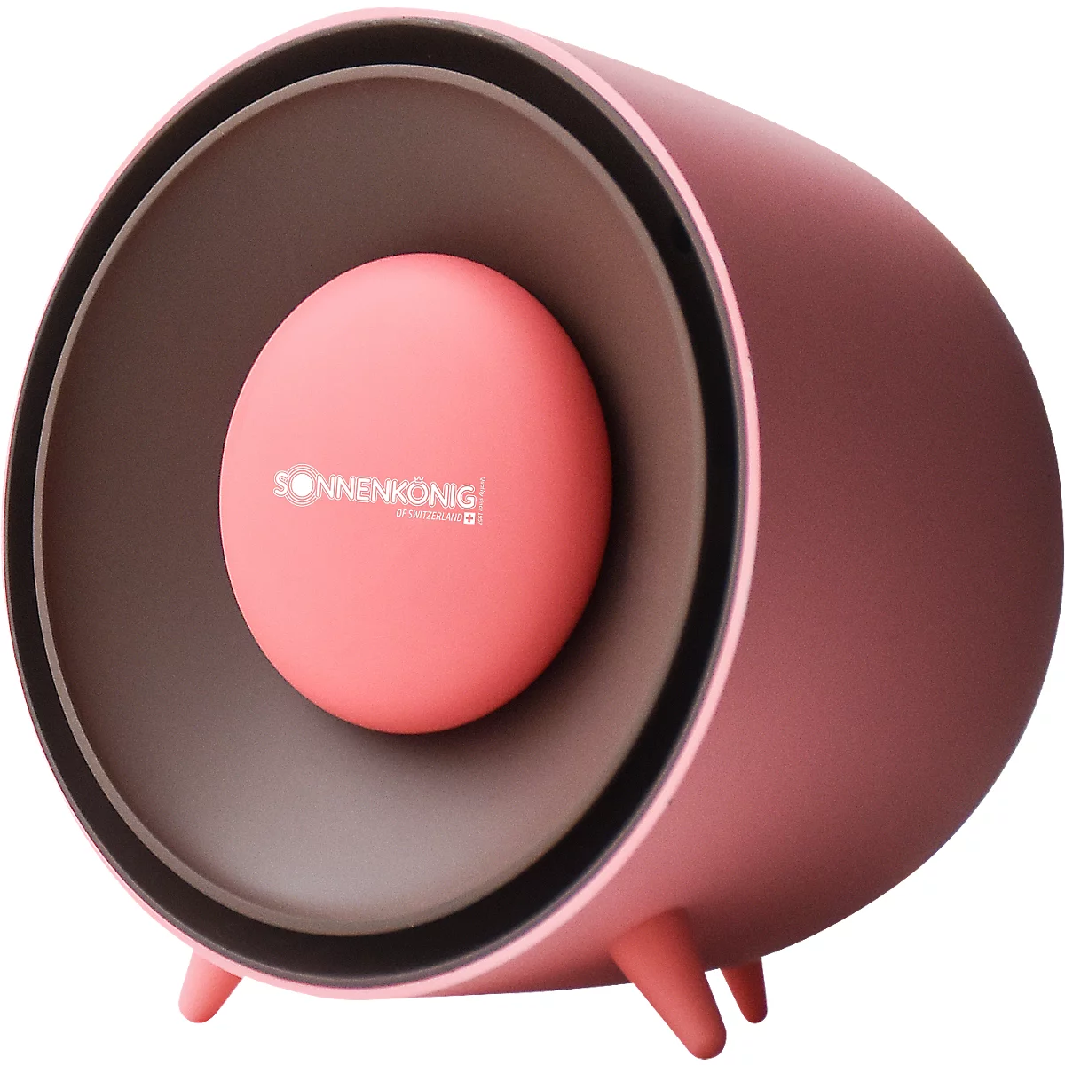 Keramik Heizlüfter BEE, 400 W, abnehmbarer Handwärmer, Überhitzungs- & Kippschutz, Auto-Abschaltung, 3 Standfüsse, pink-braun