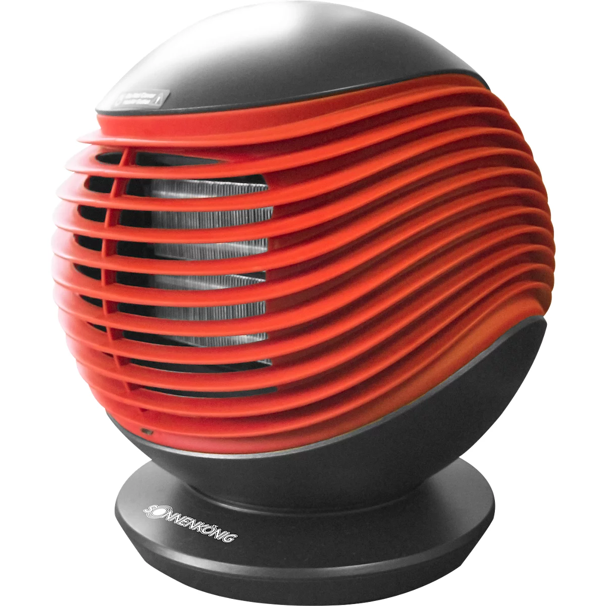 Keramik Heizlüfter HAVANNA, 1500 W, 3 Heizstufen, automatische horizontale Oszillation, LCD Touch-Funktion, 6-h-Timer, Fernbedienung, rot-schwarz
