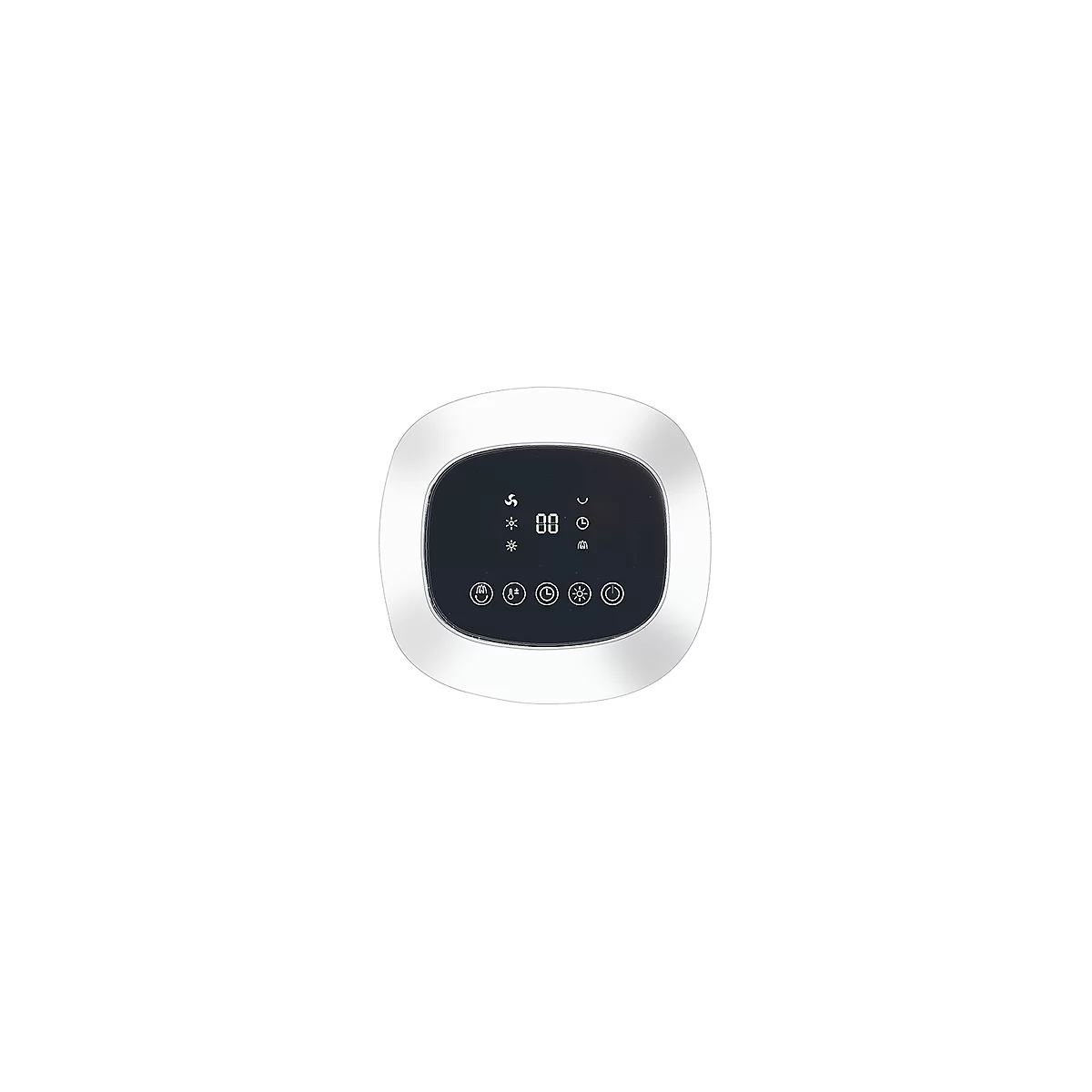 Keramik Heizlüfter NIVEN, 2000 W, 2 Heizstufen, horizontale Oszillation, LCD Touch-Funktion, Fernbedienung, schwarz-weiss