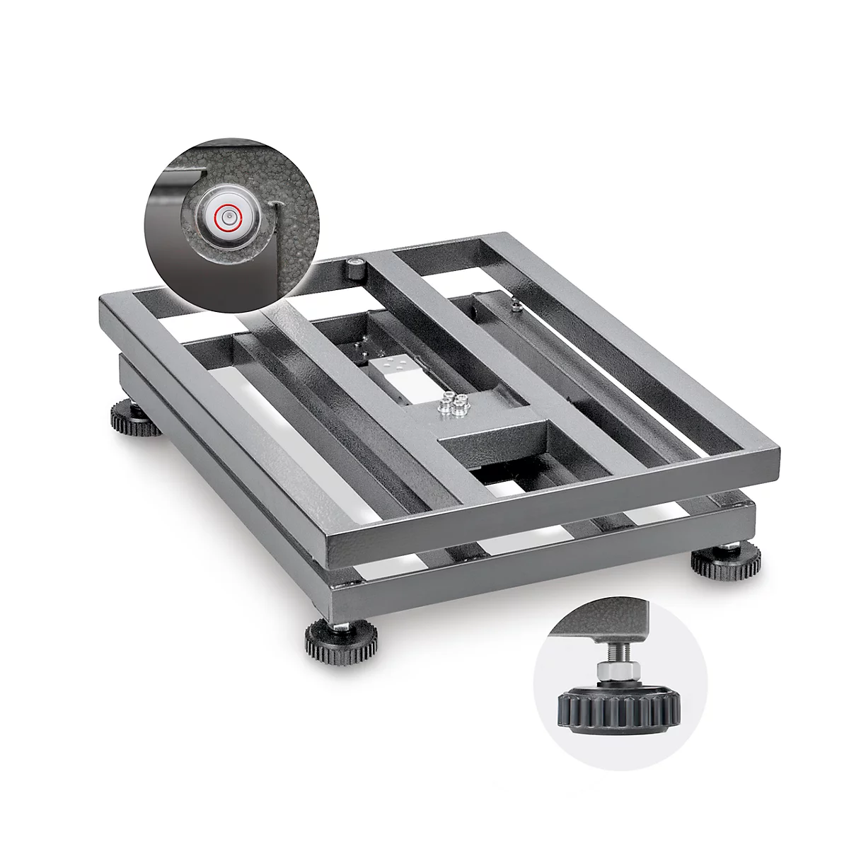 KERN pakketweegschaal EOC 60K-2L - Platformweegschaal met groot oppervlak, weegbereik 30/60 kg, IP65