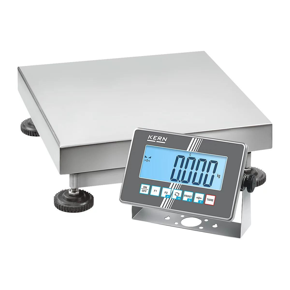 KERN SXC 60K-3 – Edelstahl-Plattformwaage, 60 kg, 0,005 kg Ablesbarkeit, Industrie 4.0, IP68, WLAN/Bluetooth
