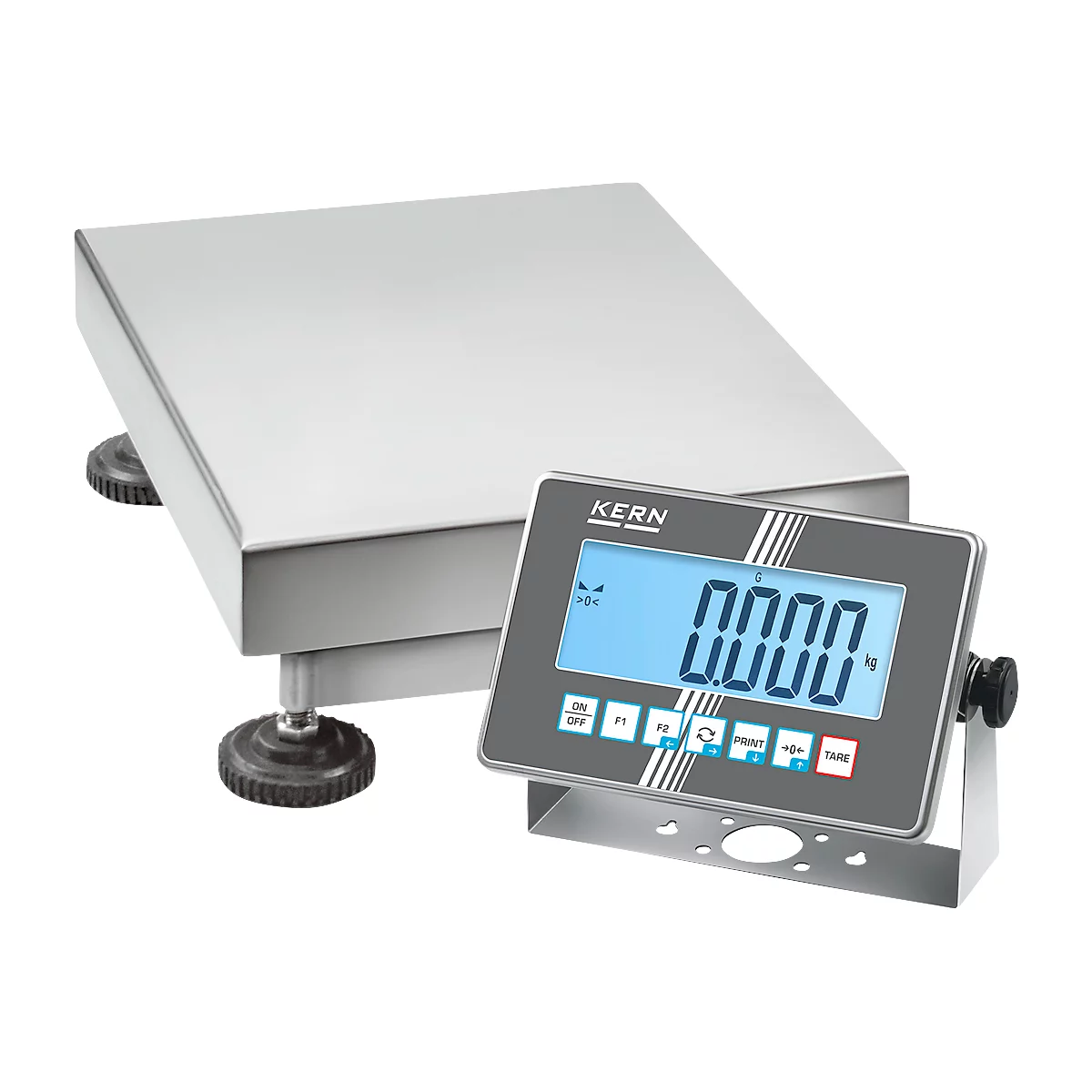 KERN SXC 6K-3M – Edelstahl-Plattformwaage, 3/6 kg, 0,001/0,002 kg Ablesbarkeit, Industrie 4.0, IP68, WLAN/Bluetooth