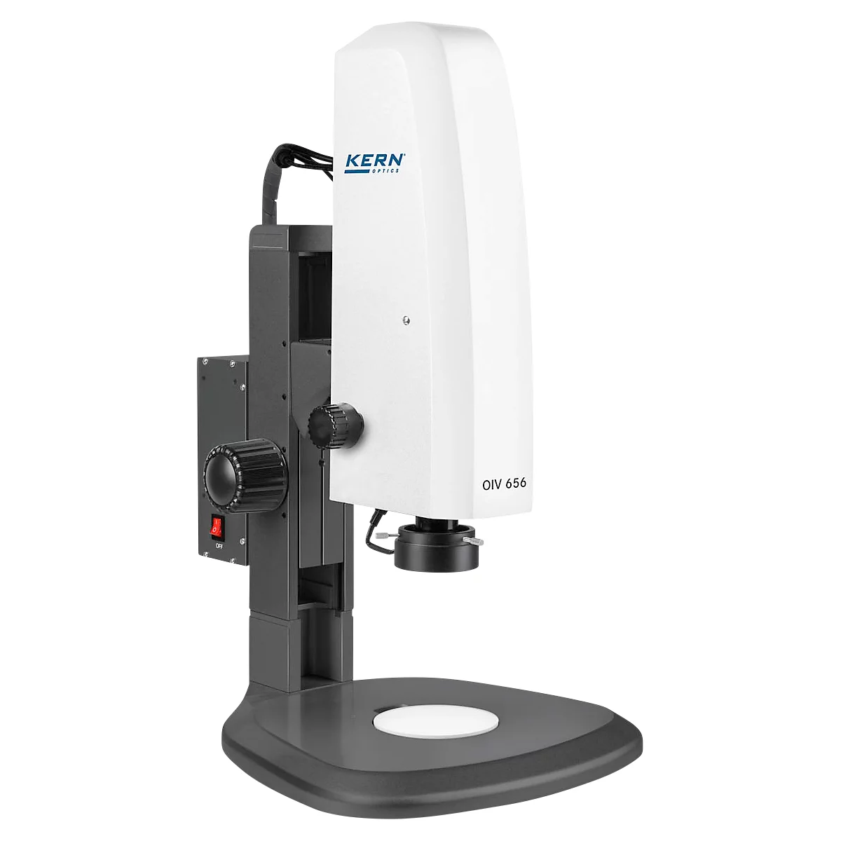 KERN Videomikroskop OIV-656, 2 MP Kamera, Zoomfunktion 0,7-4,5 x, Auto-Fokus, HDMI/USB, Netzbetrieb