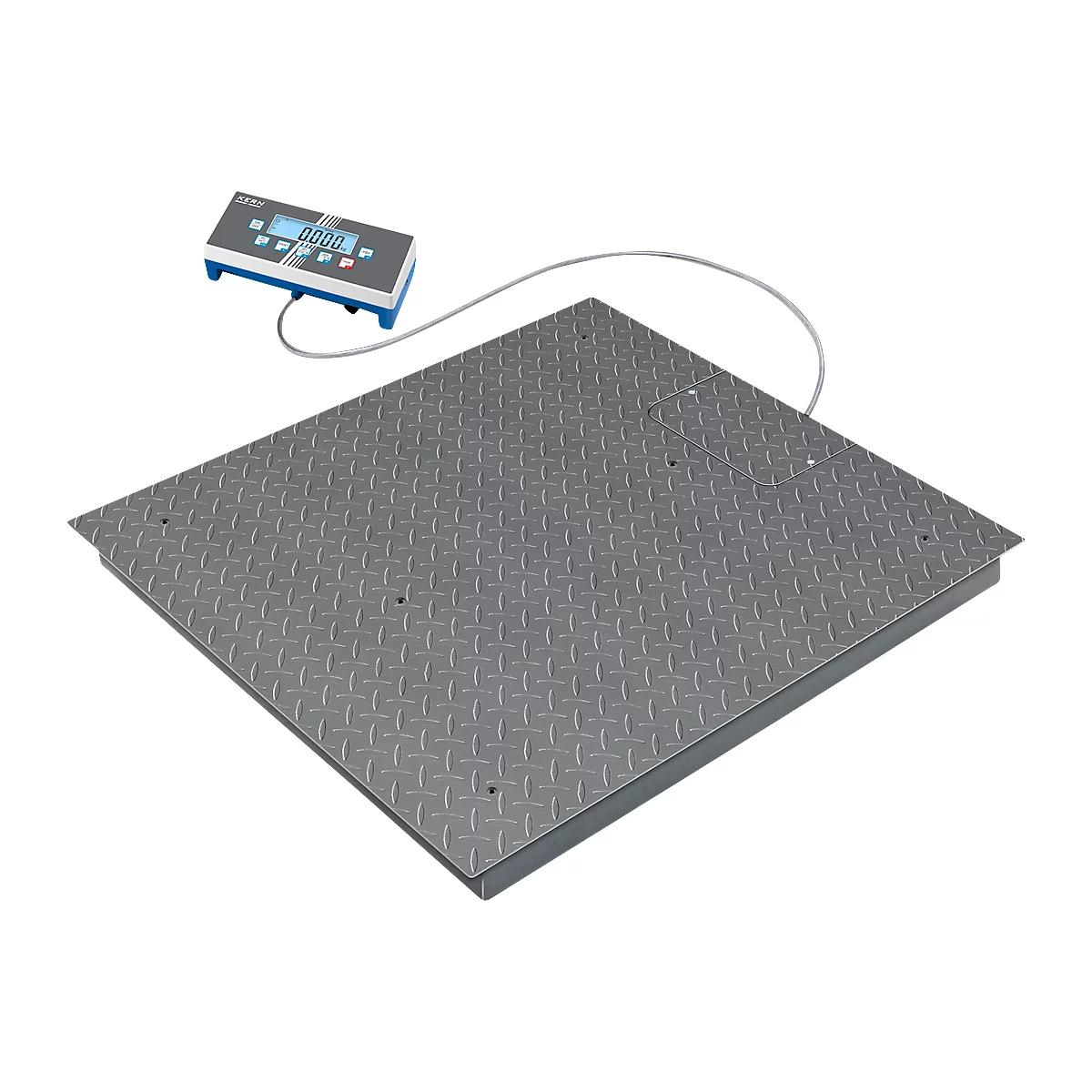 KERN vloerweegschaal BID 1T-4D, weegbereik 600/1500 kg, afleesbaarheid 0,1/0,2 kg, LCD-display, IP65/IP67