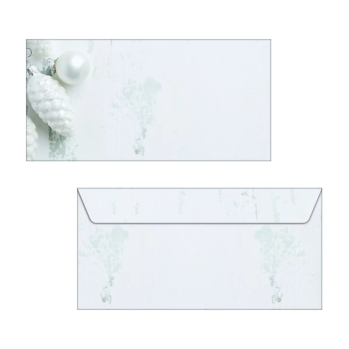 Kerst-envelop Sigel 'Modern Christmas', formaat DIN lang, speciaal papier, gegomd, 50 stuks