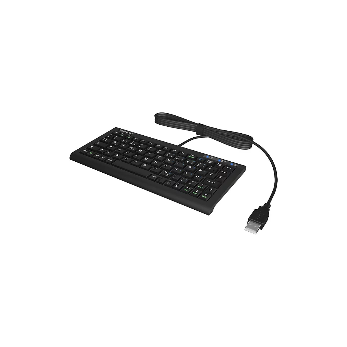 KeySonic ACK-3401U - Tastatur - Deutsch - mattschwarz