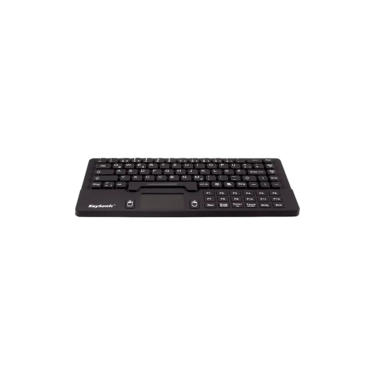 KeySonic KSK-5031IN - Tastatur - mit Touchpad - Englisch - Schwarz