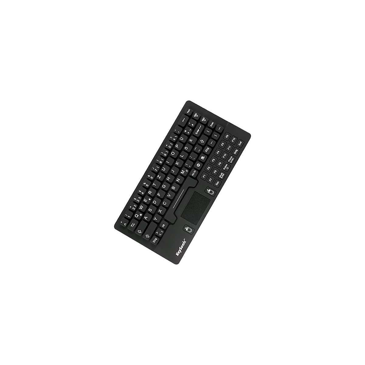 KeySonic KSK-5031IN - Tastatur - mit Touchpad - Englisch - Schwarz