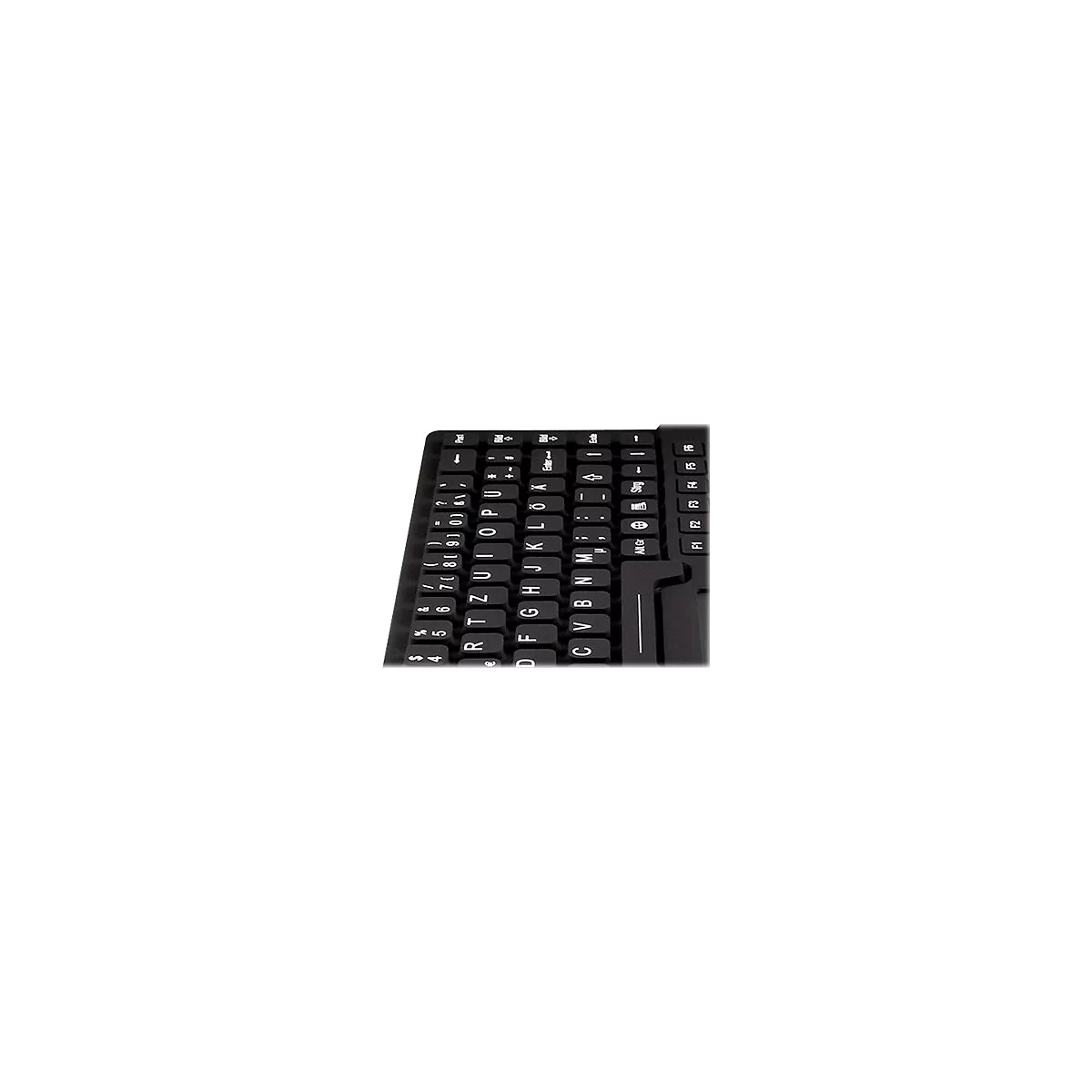 KeySonic KSK-5031IN - Tastatur - mit Touchpad - Englisch - Schwarz