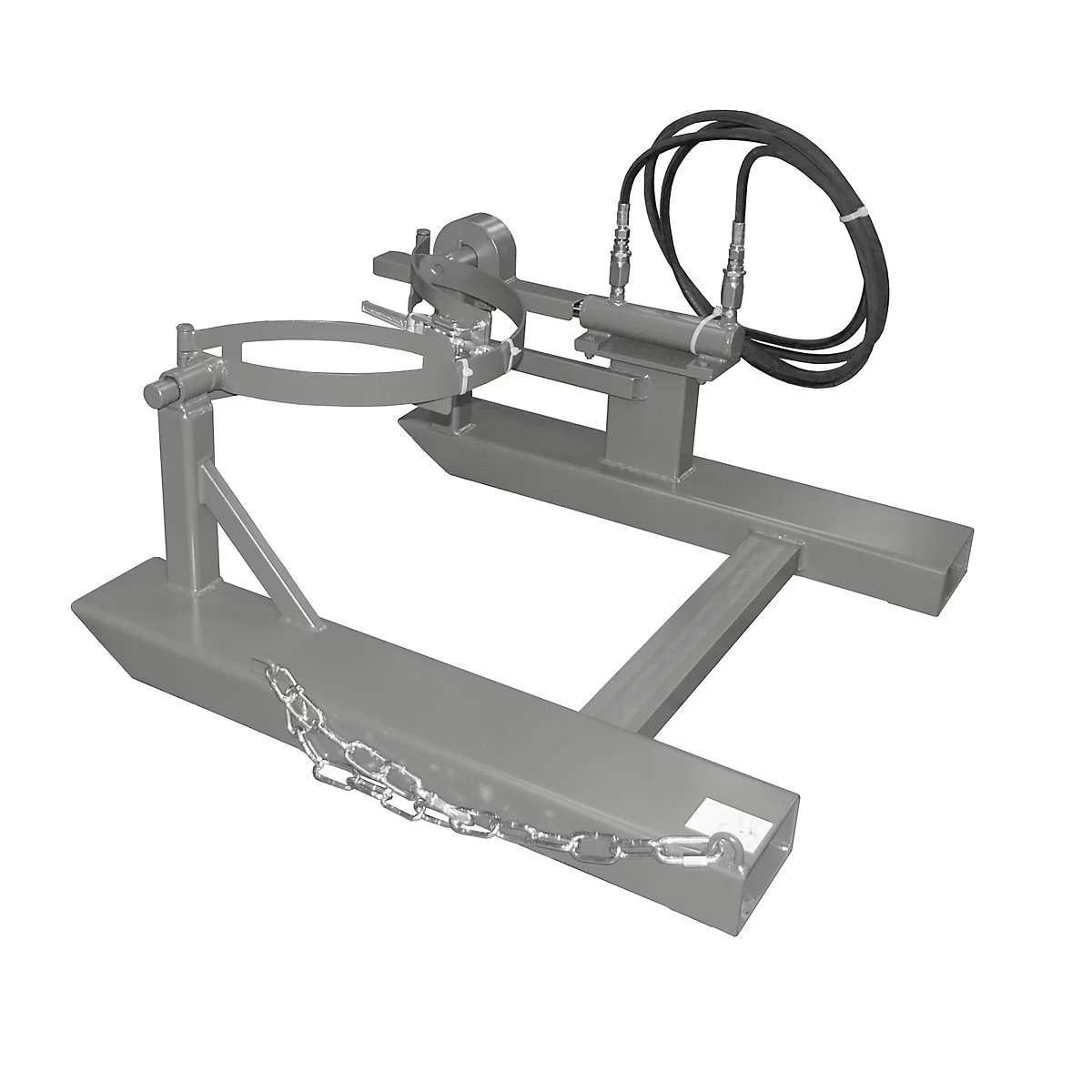 Kiepbak BAUER FD-H met hefcilinder, staal, B 1000 x D 1245 x H 475 mm, grijs