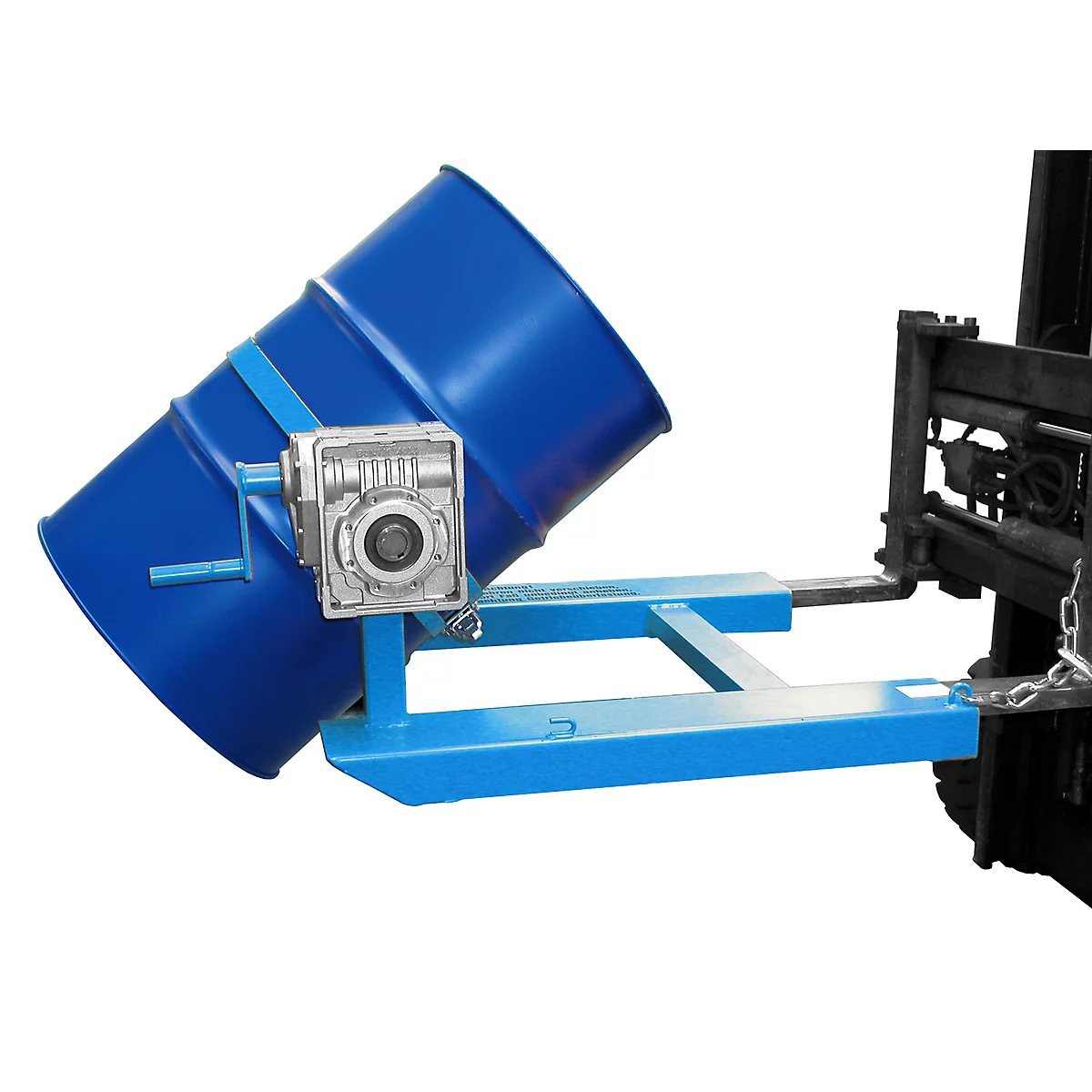 Kiepbak BAUER FD-HK met slinger, staal, B 1000 x D 1245 x H 540 mm, blauw