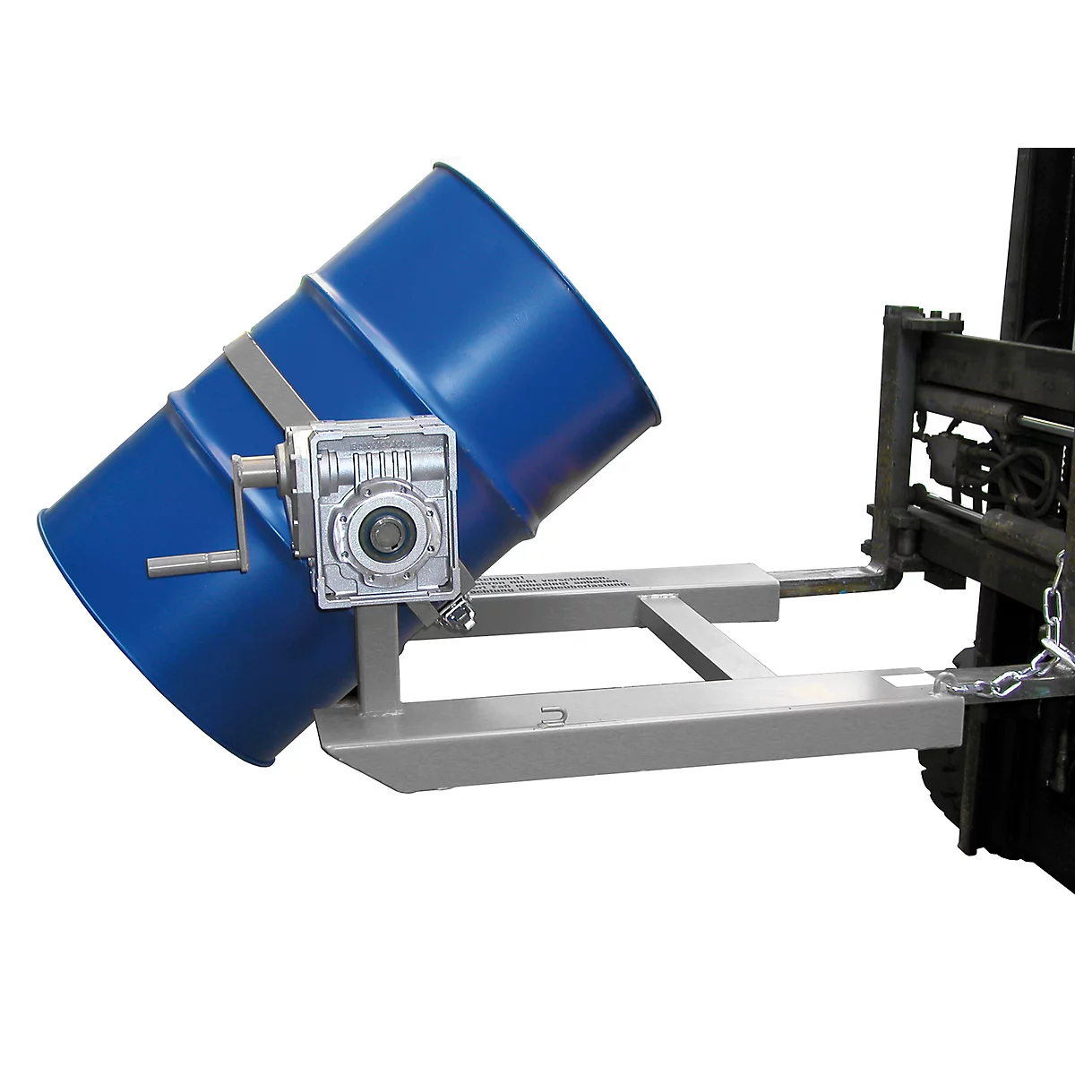 Kiepbak BAUER FD-HK met slinger, staal, B 1000 x D 1245 x H 540 mm, grijs