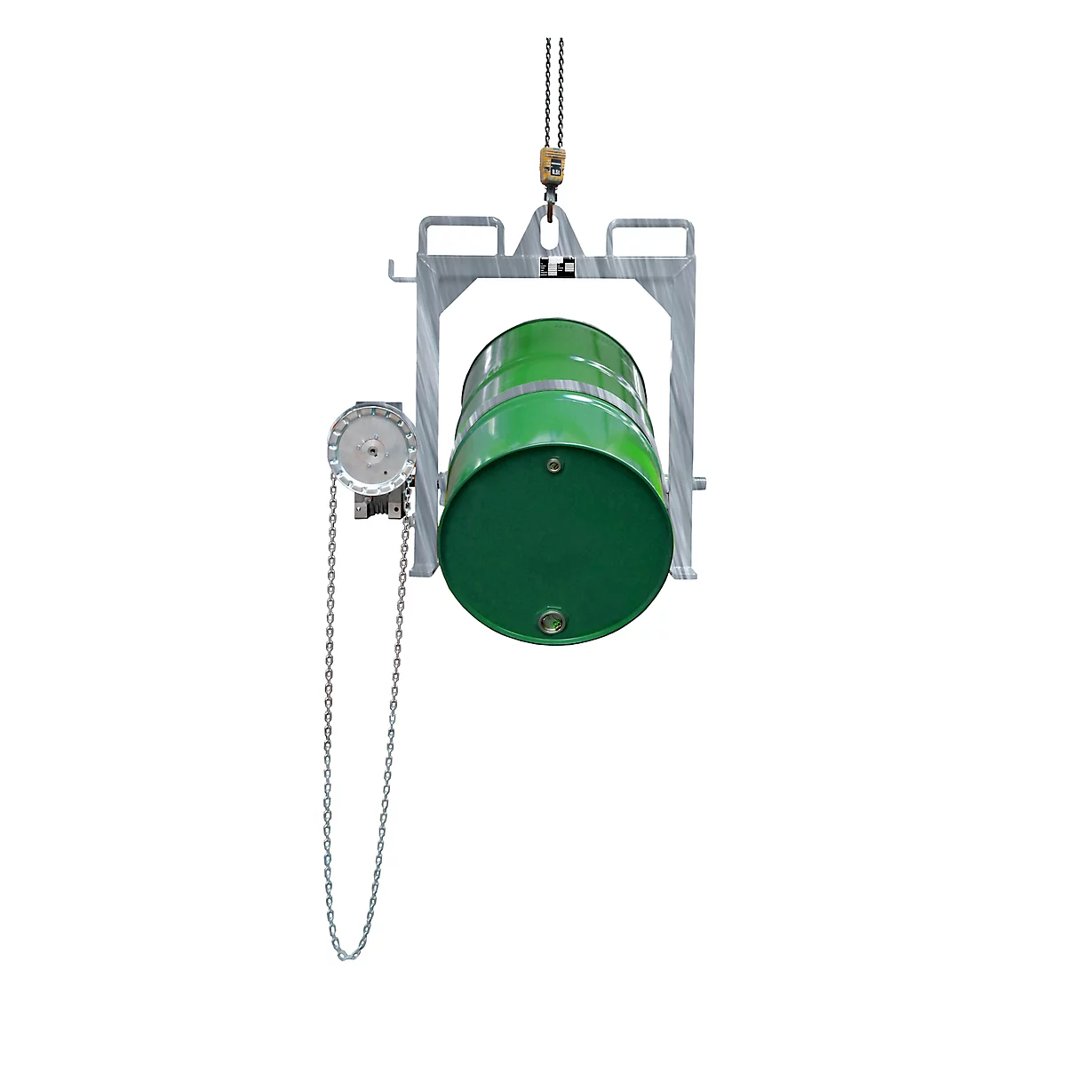 Kiepbak BAUER FD-SK met ketting, staal, B 1020 x D 650 x H 1010 mm, gegalvaniseerd