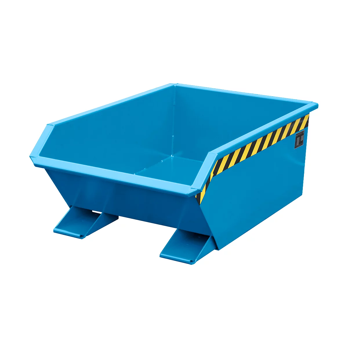 Kiepbak Bauer Mini type MGU 270, hoogte kiepzijde 350 mm, 270l inhoud, blauw