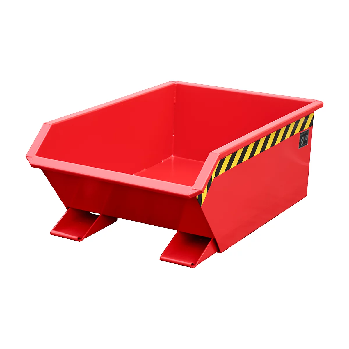 Kiepbak Bauer Mini type MGU 270, hoogte kiepzijde 350 mm, 270l inhoud, rood