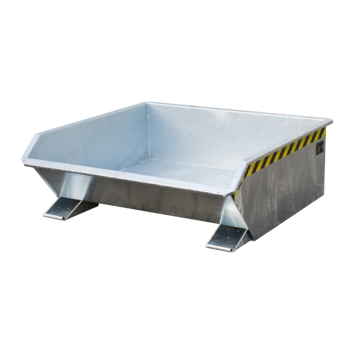 Kiepbak Bauer Mini type MGU 460, laag model, 460 l inhoud, gegalvaniseerd