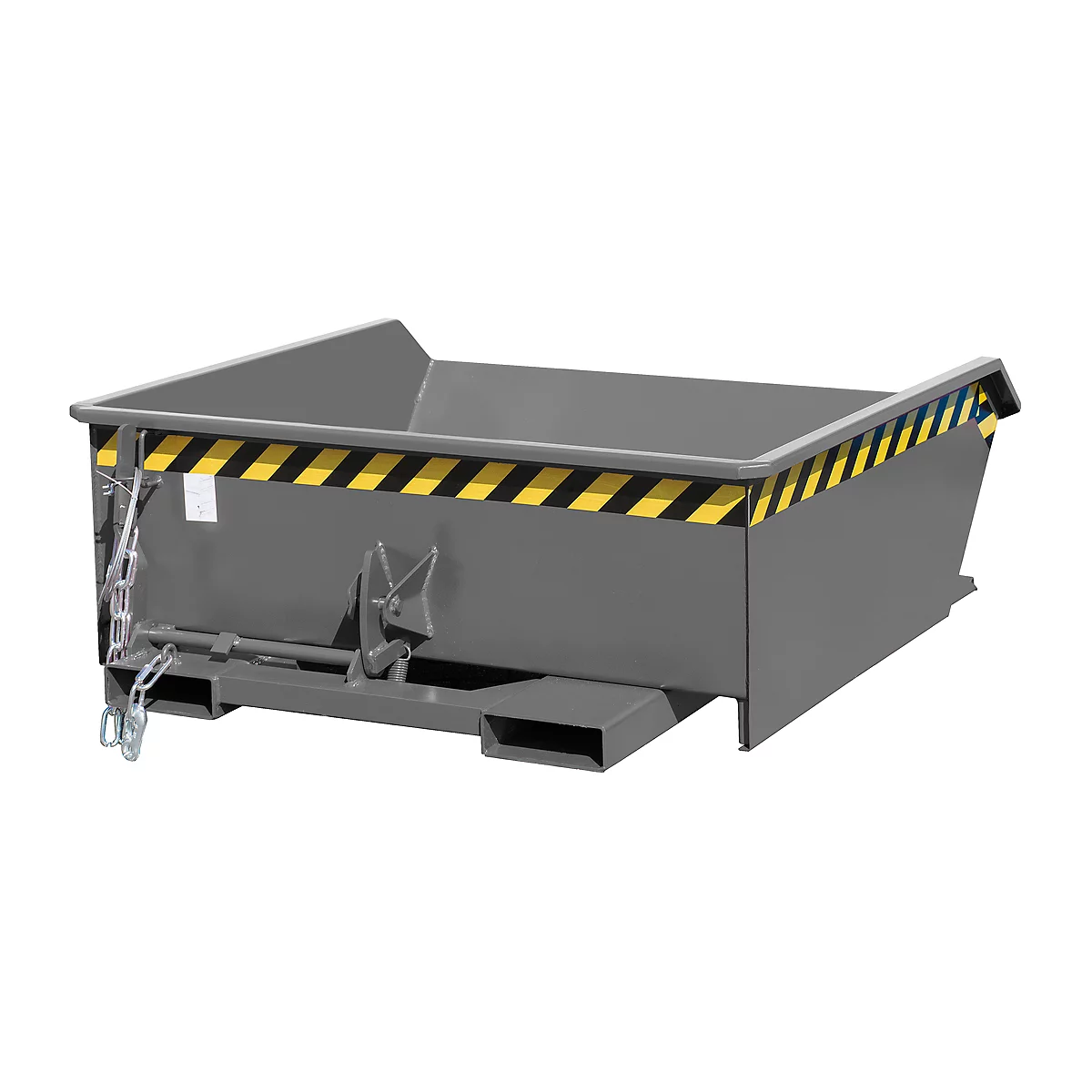Kiepbak Bauer Mini type MGU 460, laag model, 460 l inhoud, grijs