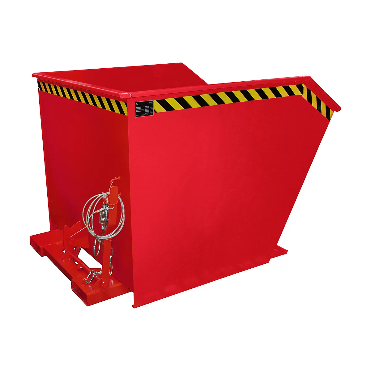 Kiepbak type GU, 1500 liter, rood