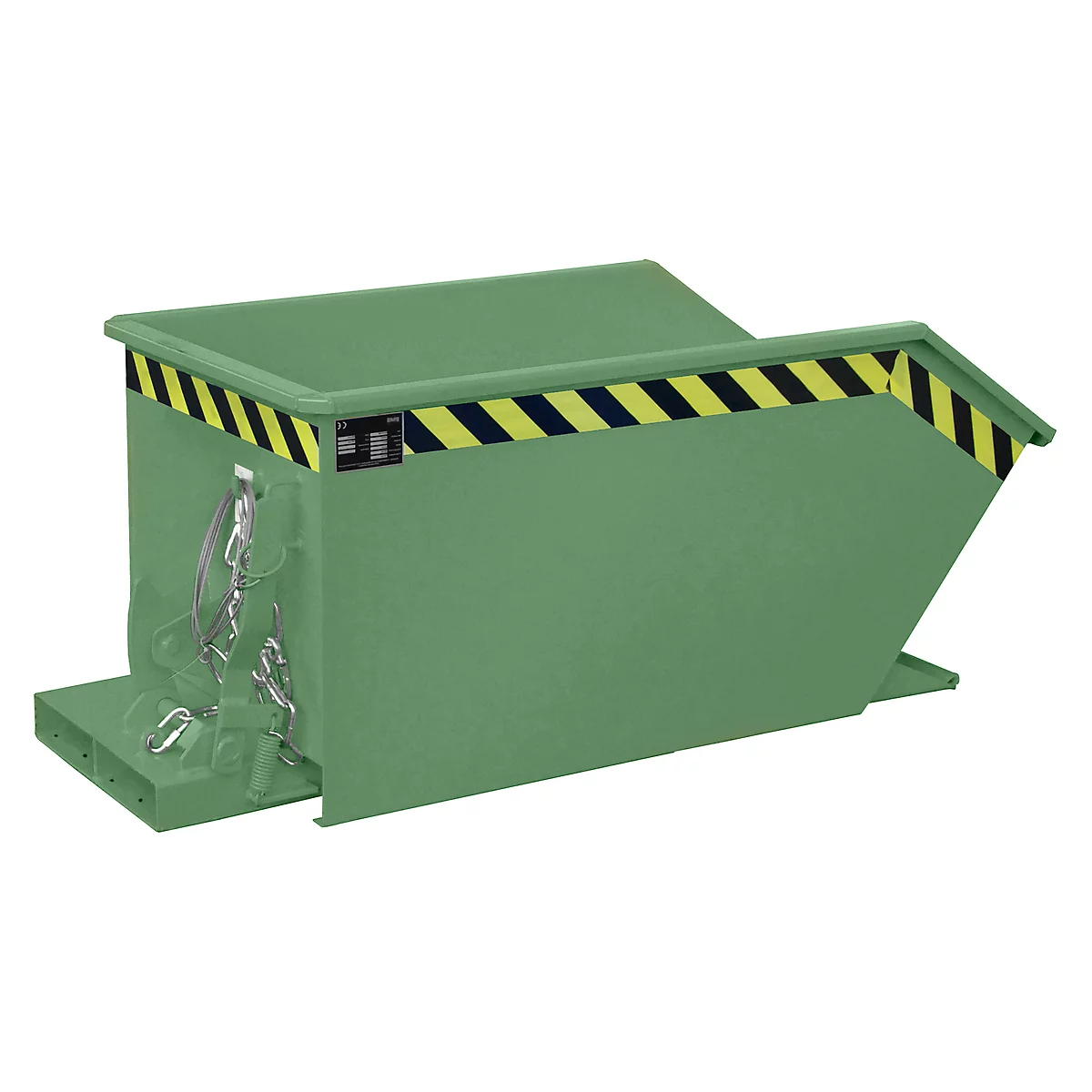 Kiepbak type GU, 300 liter, groen