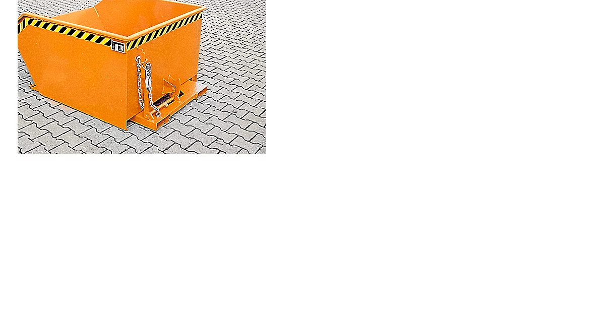 Kiepbak type GU, 300 liter, oranje
