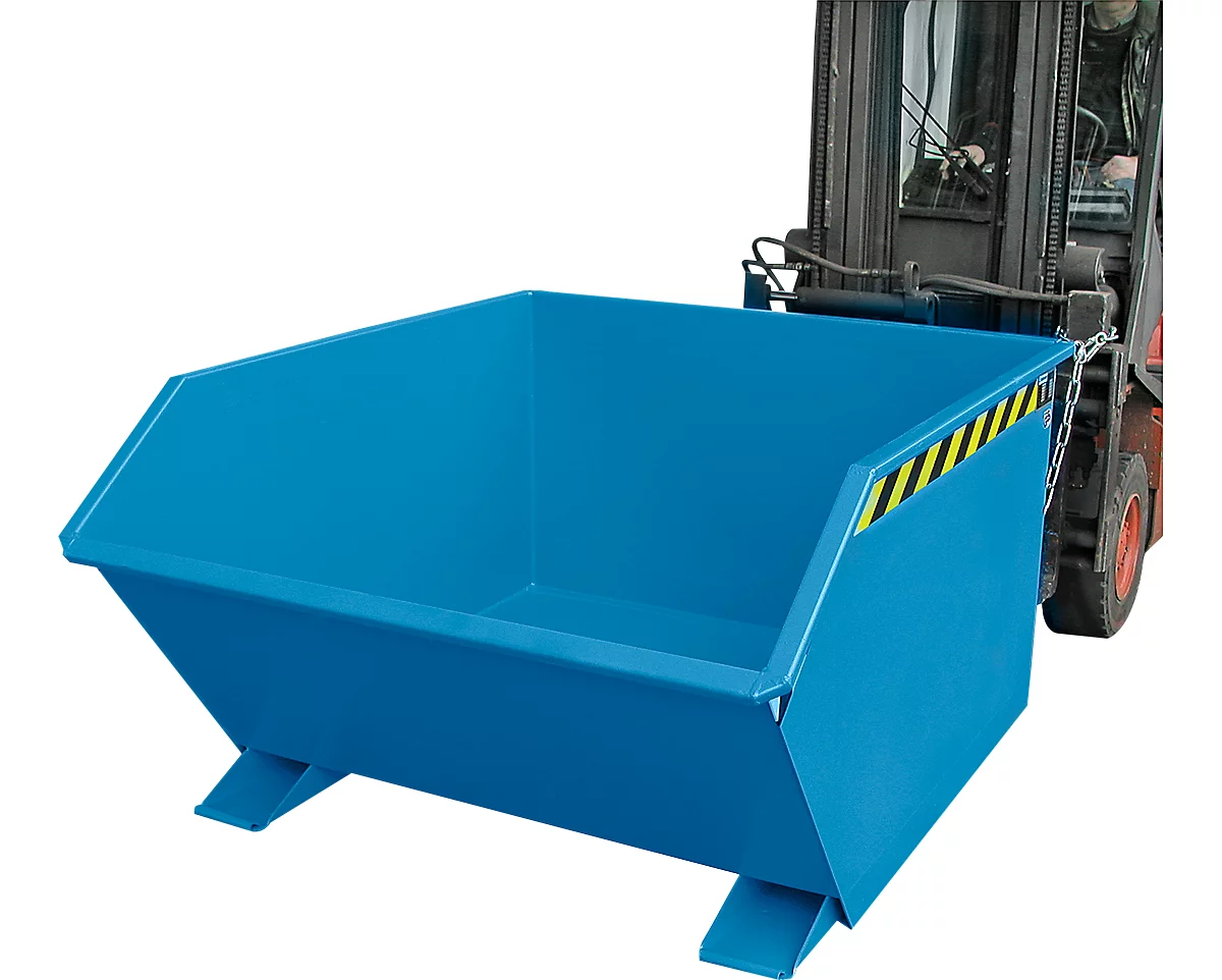 Kiepbak type GU, 750 liter, blauw