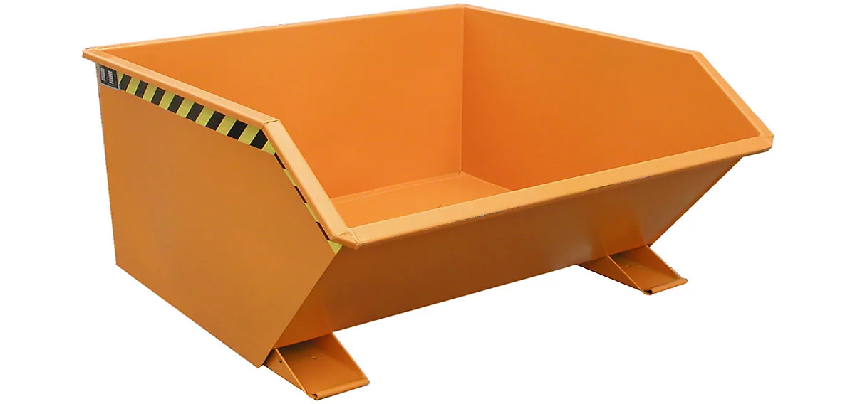 Kiepbak type GU, 750 liter, oranje