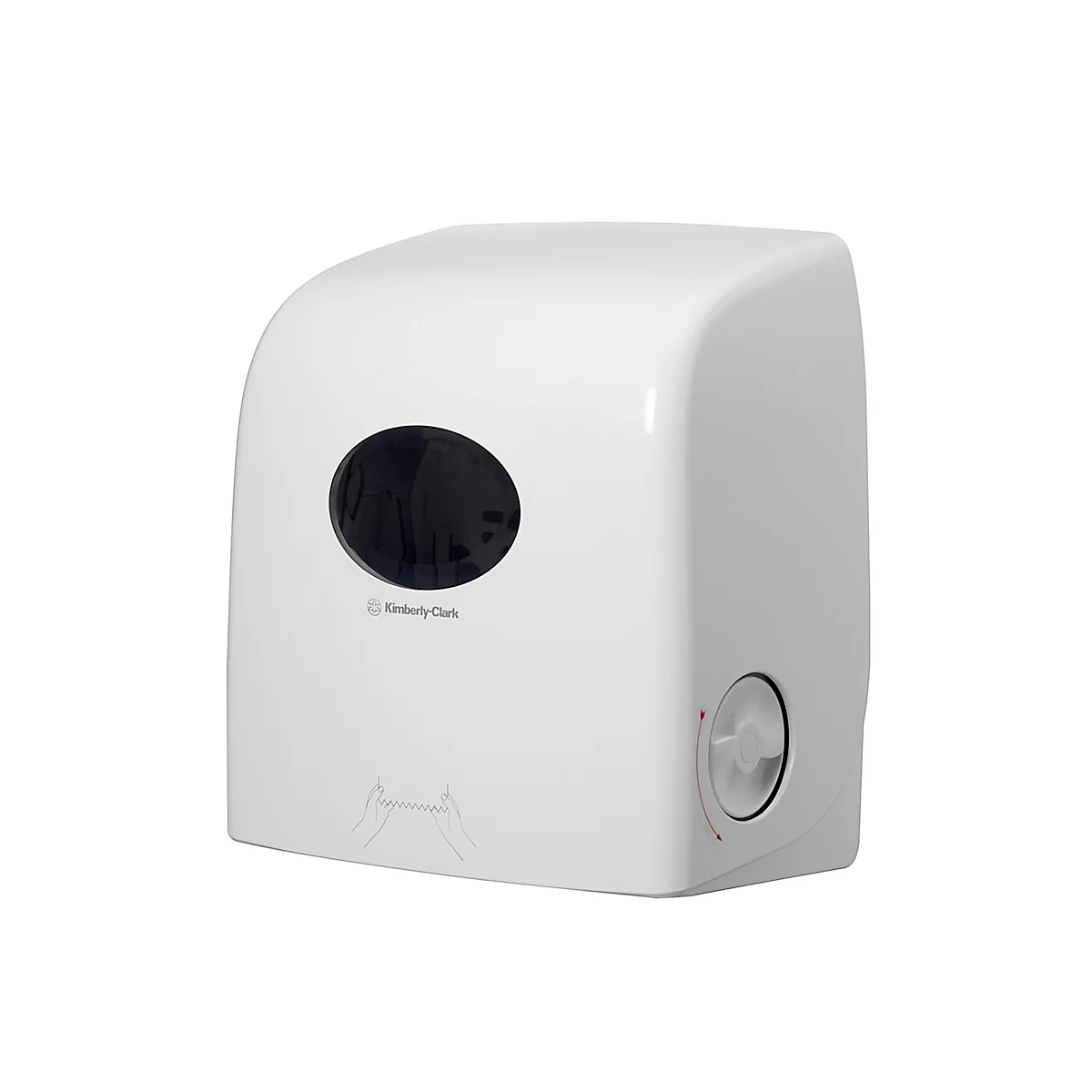 Kimberly-Clark® Aquarius handdoekrolhouder Slimroll 6953, L 343 x B 318 x H 191 mm, kunststof, wit