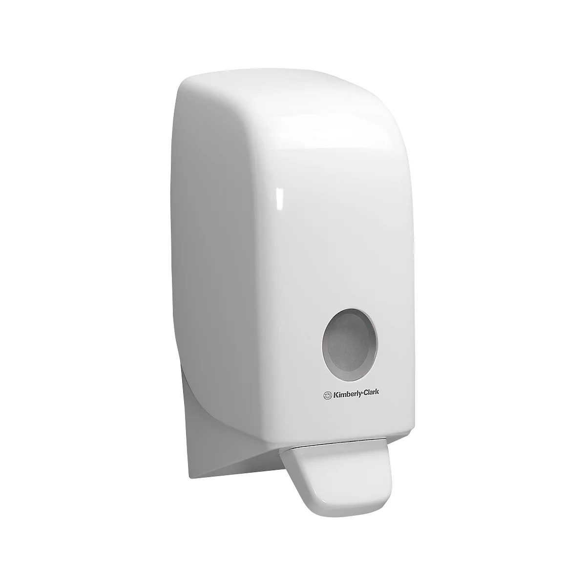 Kimberly-Clark® Aquarius zeepdispenser 6948, 1 l, voor vloeibare &amp; schuimzeep, B 116 x D 114 x H 236 mm, kunststof, wit
