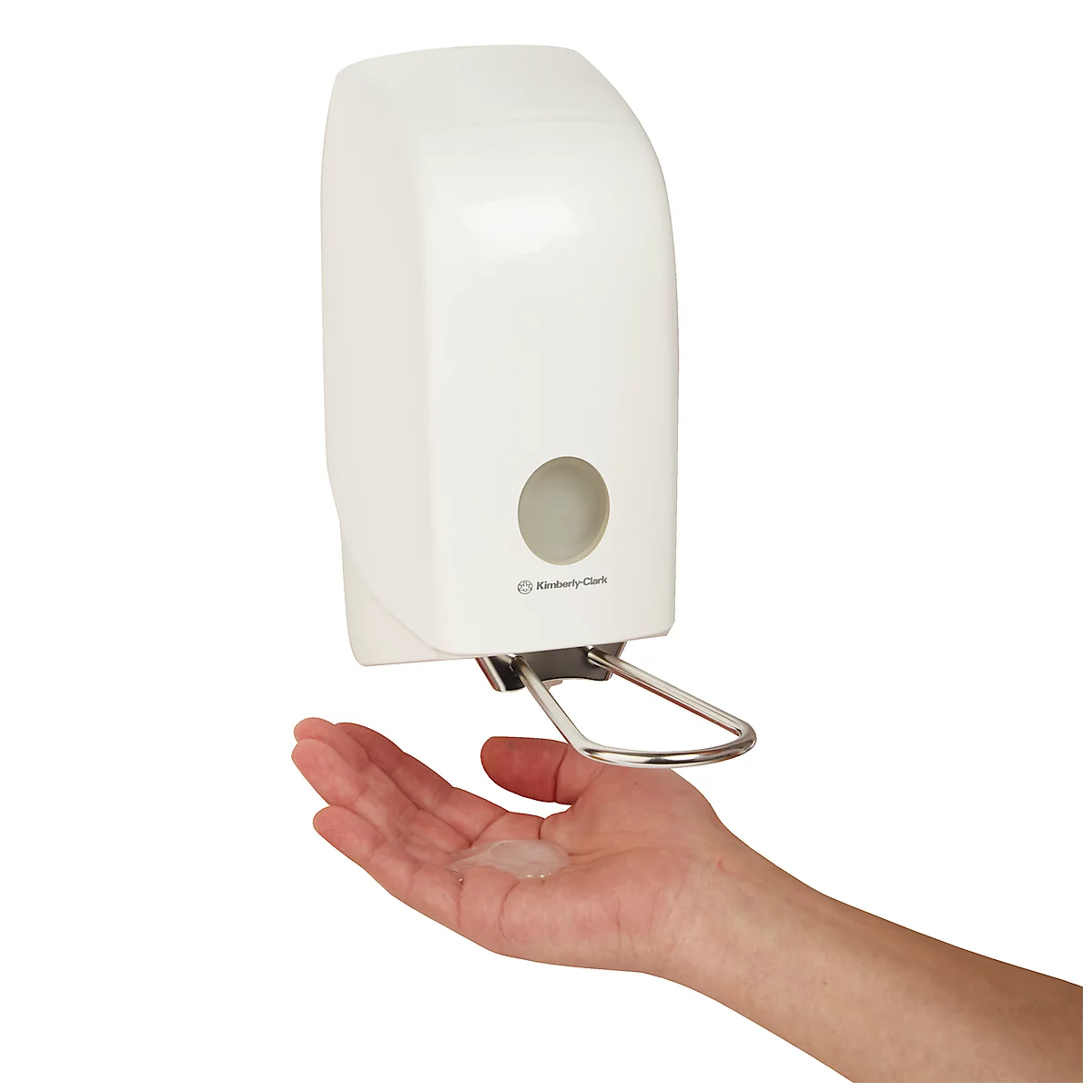 Kimberly-Clark® Aquarius zeepdispenser 6955, 1 l, L 237 x B 115 x H 247 mm, kunststof, wit