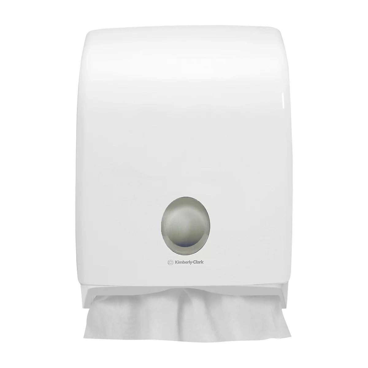 Kimberly-Clark® Dispensador de toallas Aquarius 6954, con ventana, ancho 317 x fondo 147 x alto 407 mm, blanco