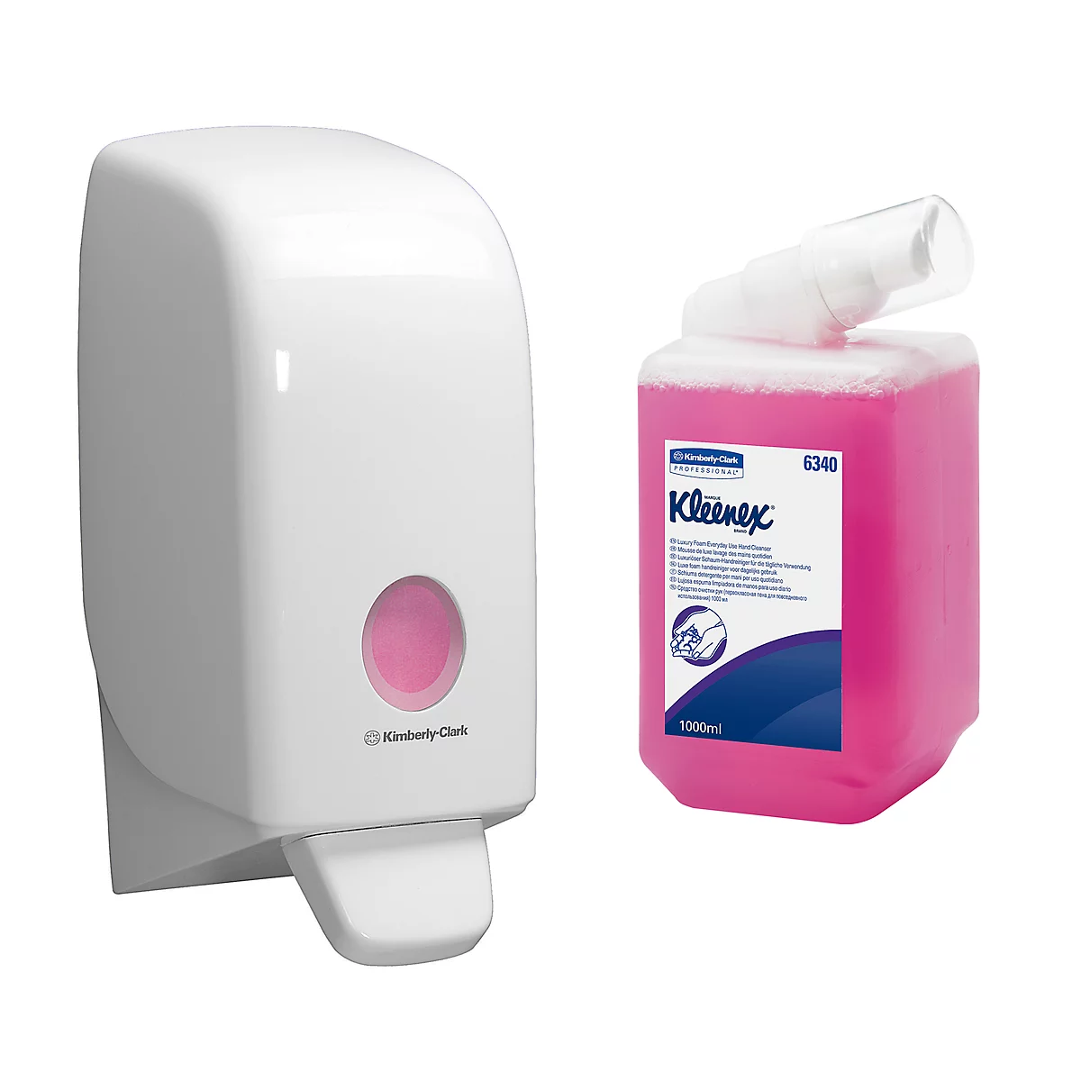 Kimberly-Clark Spender AQUARIUS für Handreiniger + Schaumseife SET