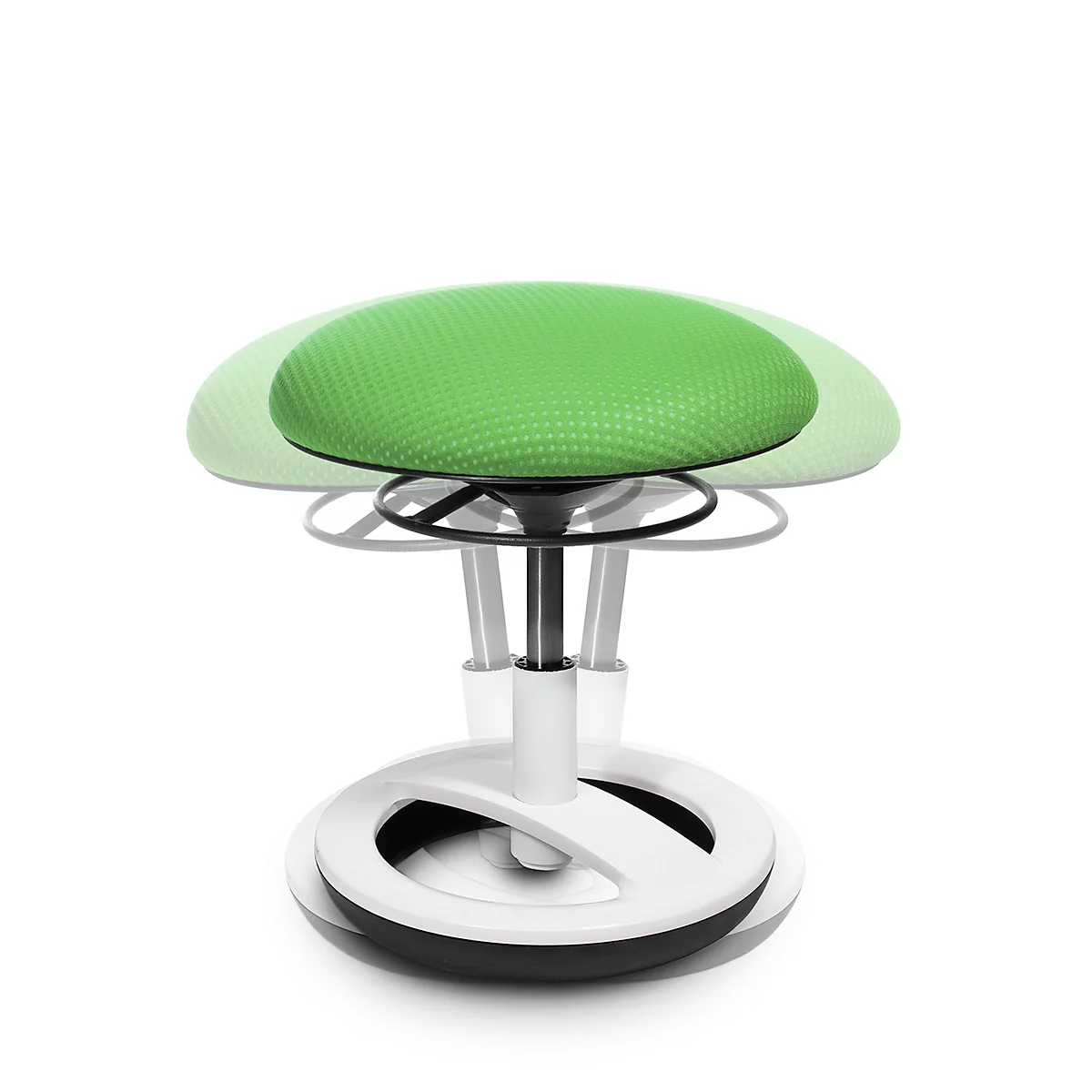 Kinderkruk TOPSTAR Sitness Bobby, voor mobiel zitten, in hoogte verstelbaar, TPU-zool, met design voetring, groen
