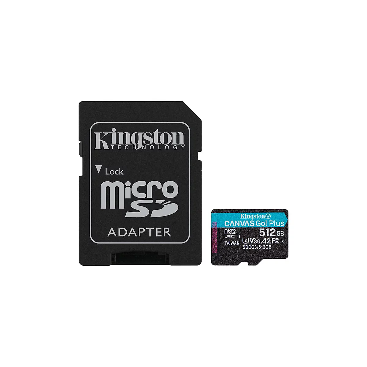 Kingston Canvas Go! Plus - Flash-Speicherkarte - 512 GB - microSDXC UHS-I