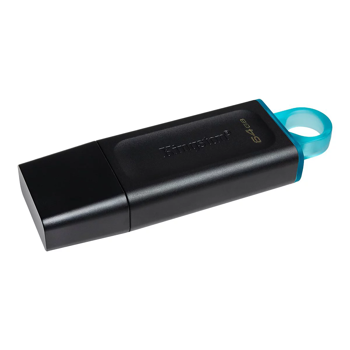 Kingston DataTraveler Exodia - USB-Flash-Laufwerk - 64 GB - USB 3.2 Gen 1 - Schwarz mit Türkis
