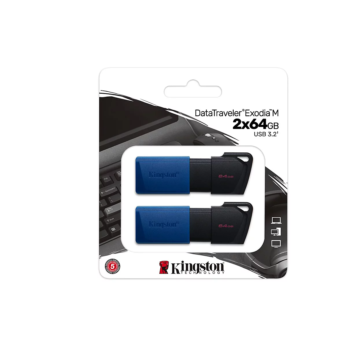 Kingston DataTraveler - USB-Flash-Laufwerk - 64 GB