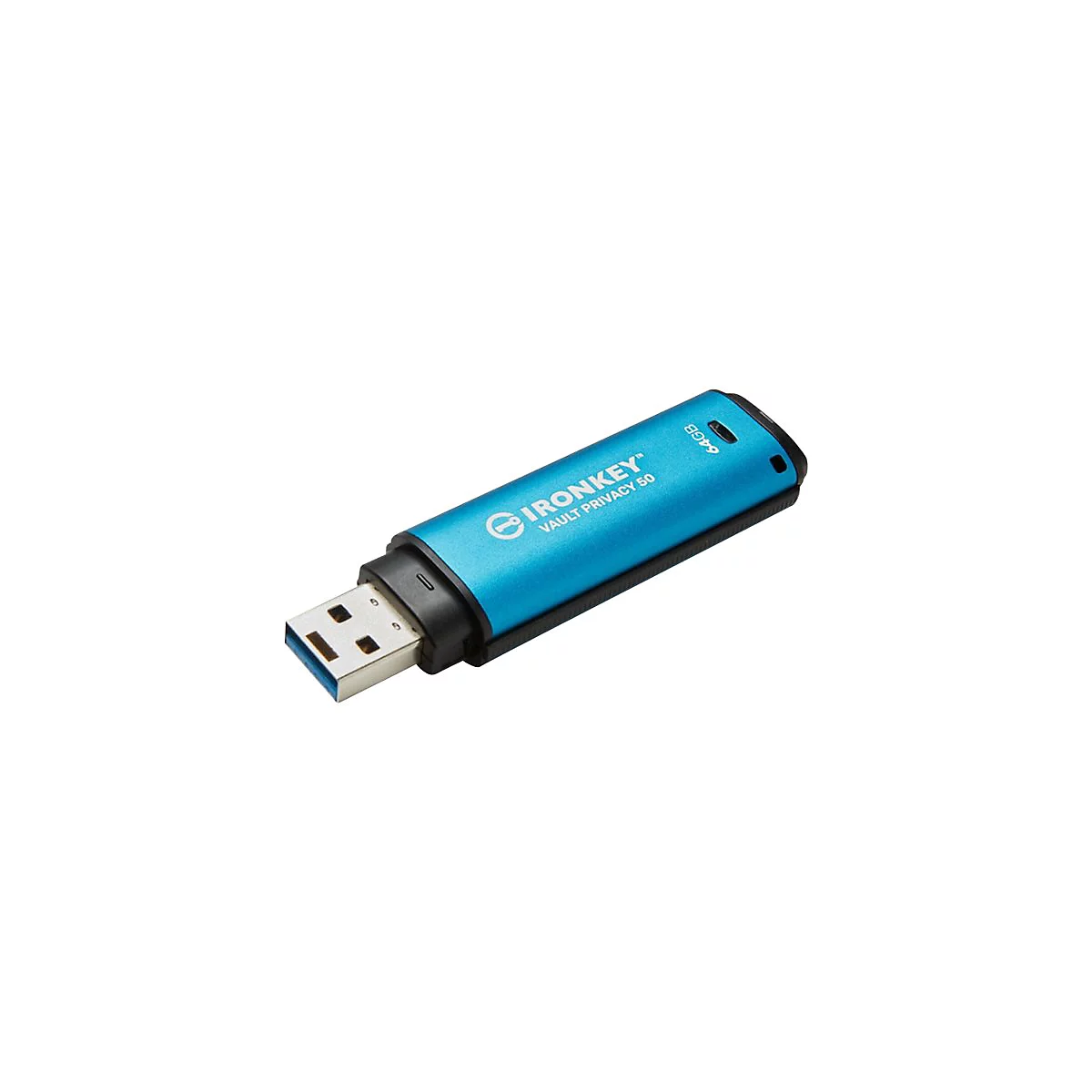 Kingston IronKey Vault Privacy 50 Series - USB-Flash-Laufwerk - verschlüsselt - 64 GB - USB 3.2 Gen 1 - TAA-konform